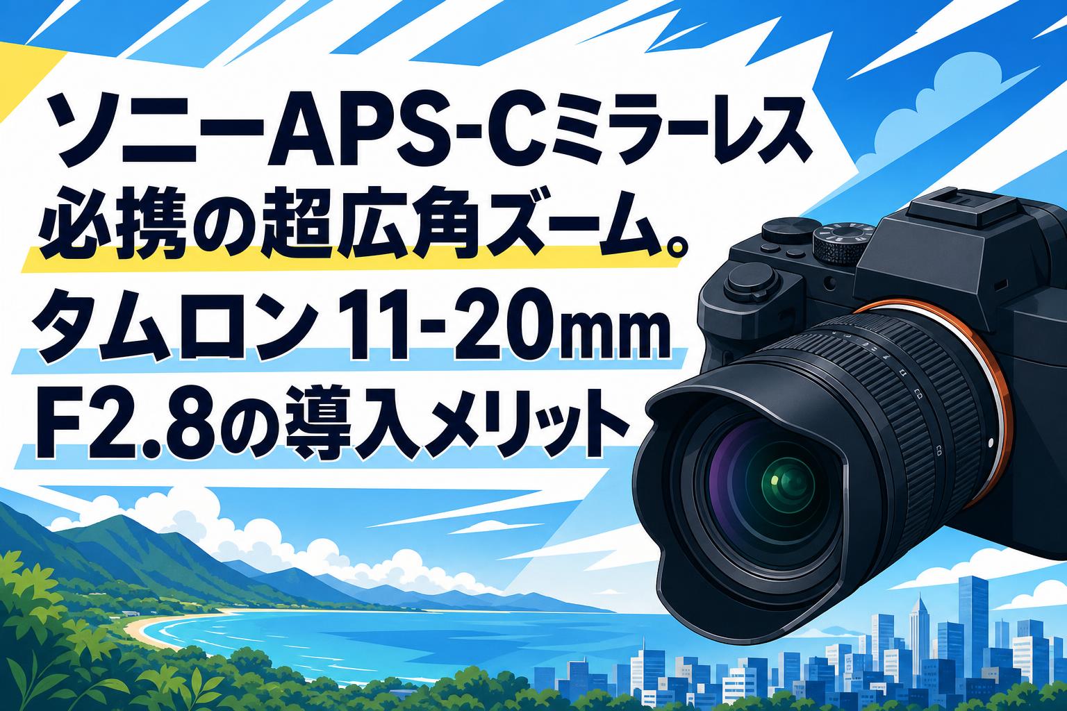 ソニーAPS-Cミラーレス必携の超広角ズーム。タムロン 11-20mm F2.8の導入メリット