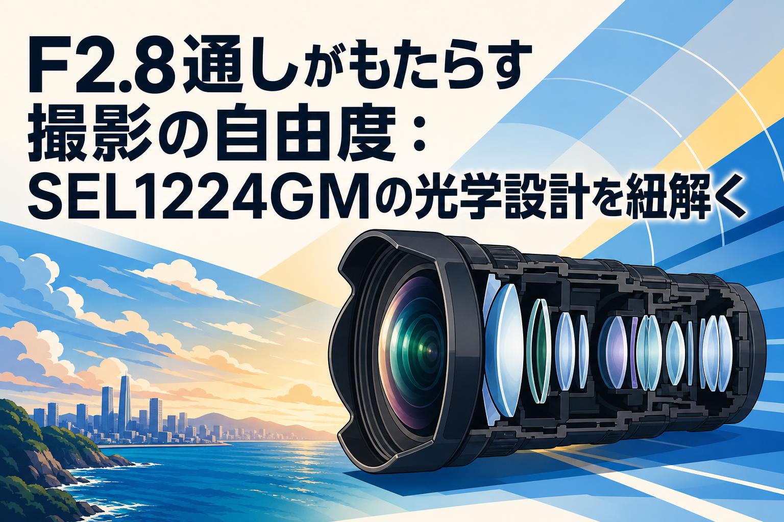F2.8通しがもたらす撮影の自由度：SEL1224GMの光学設計を紐解く