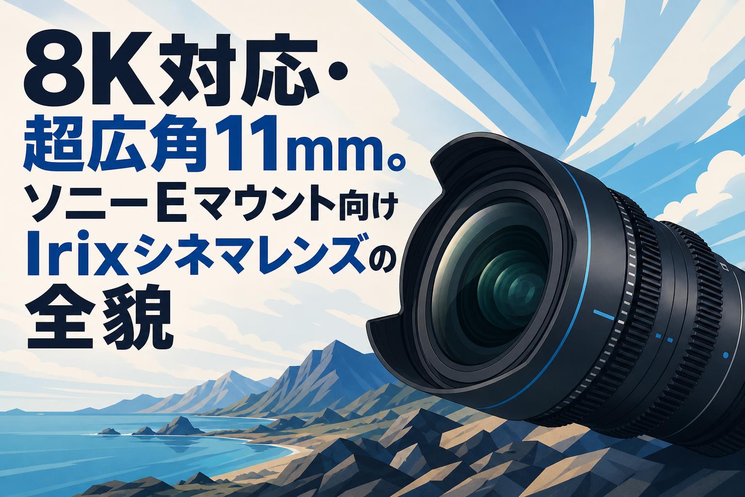 8K対応・超広角11mm。ソニーEマウント向けIrixシネマレンズの全貌