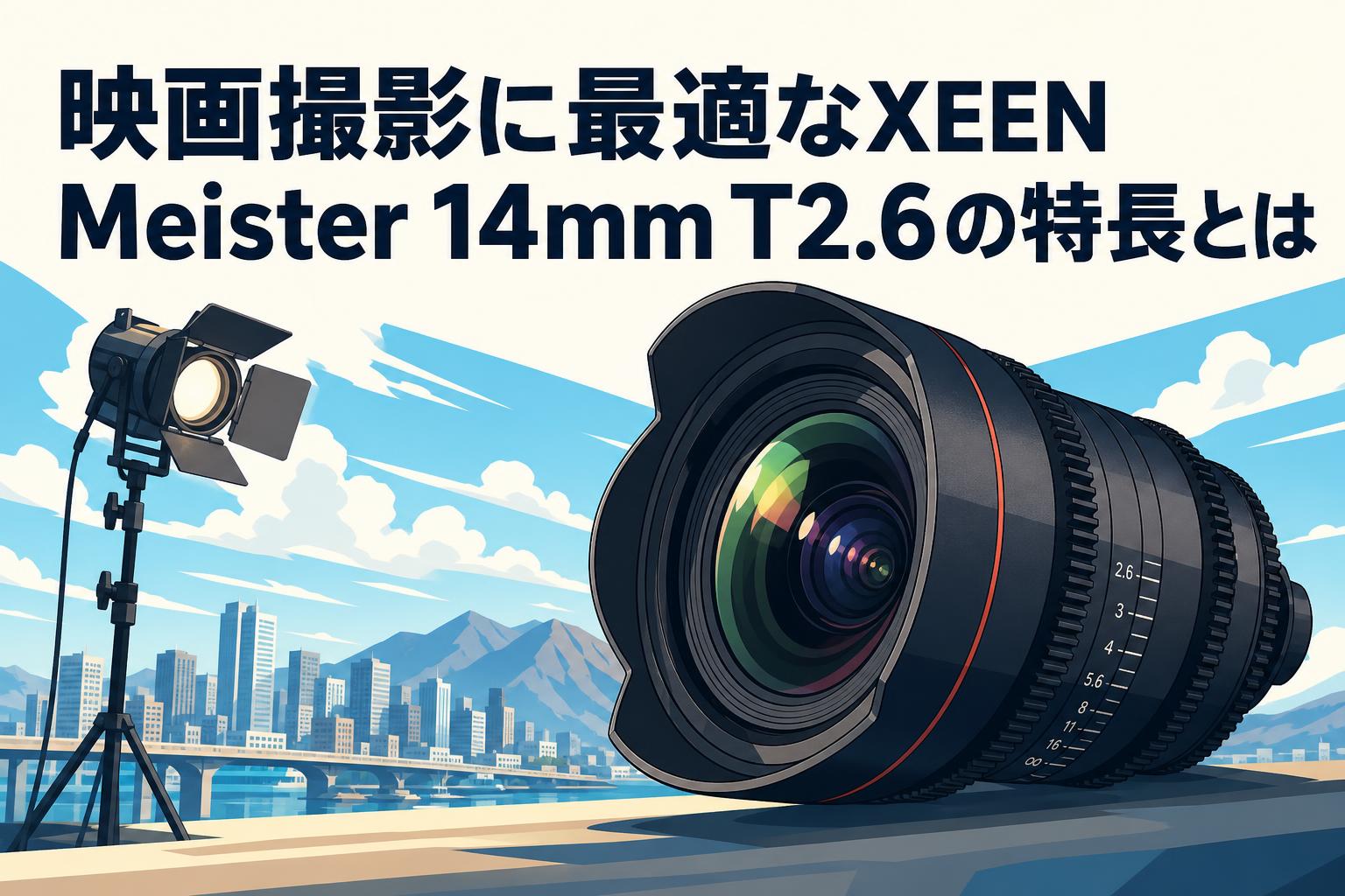映画撮影に最適なXEEN Meister 14mm T2.6の特長とは