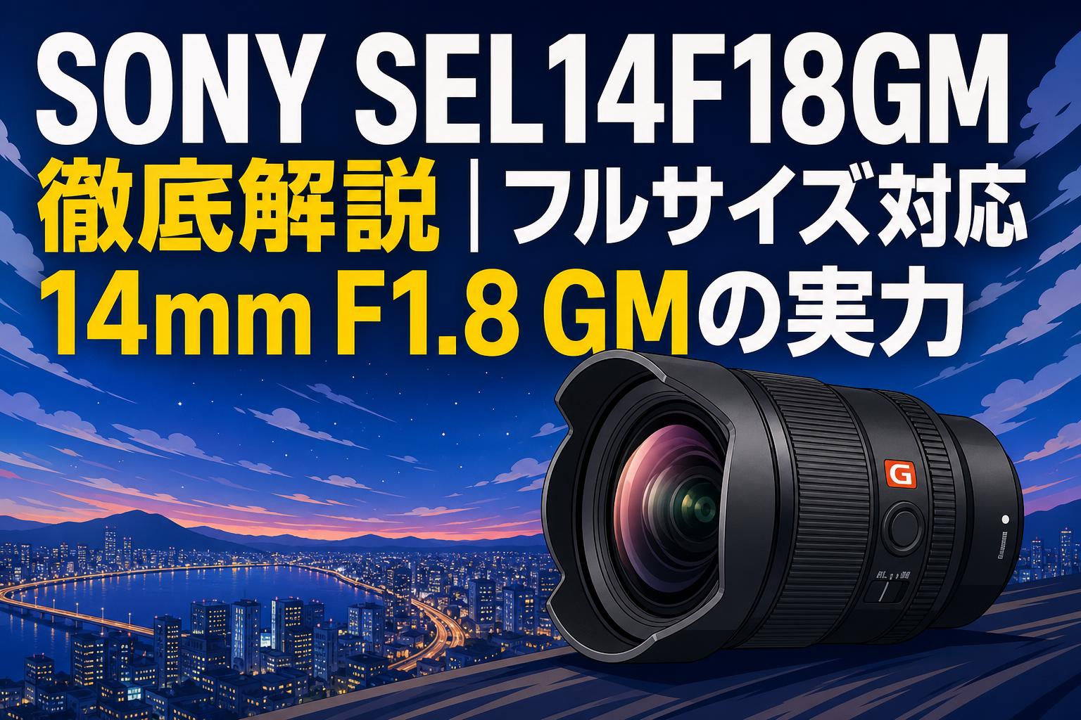 SONY SEL14F18GM徹底解説|フルサイズ対応14mm F1.8 GMの実力