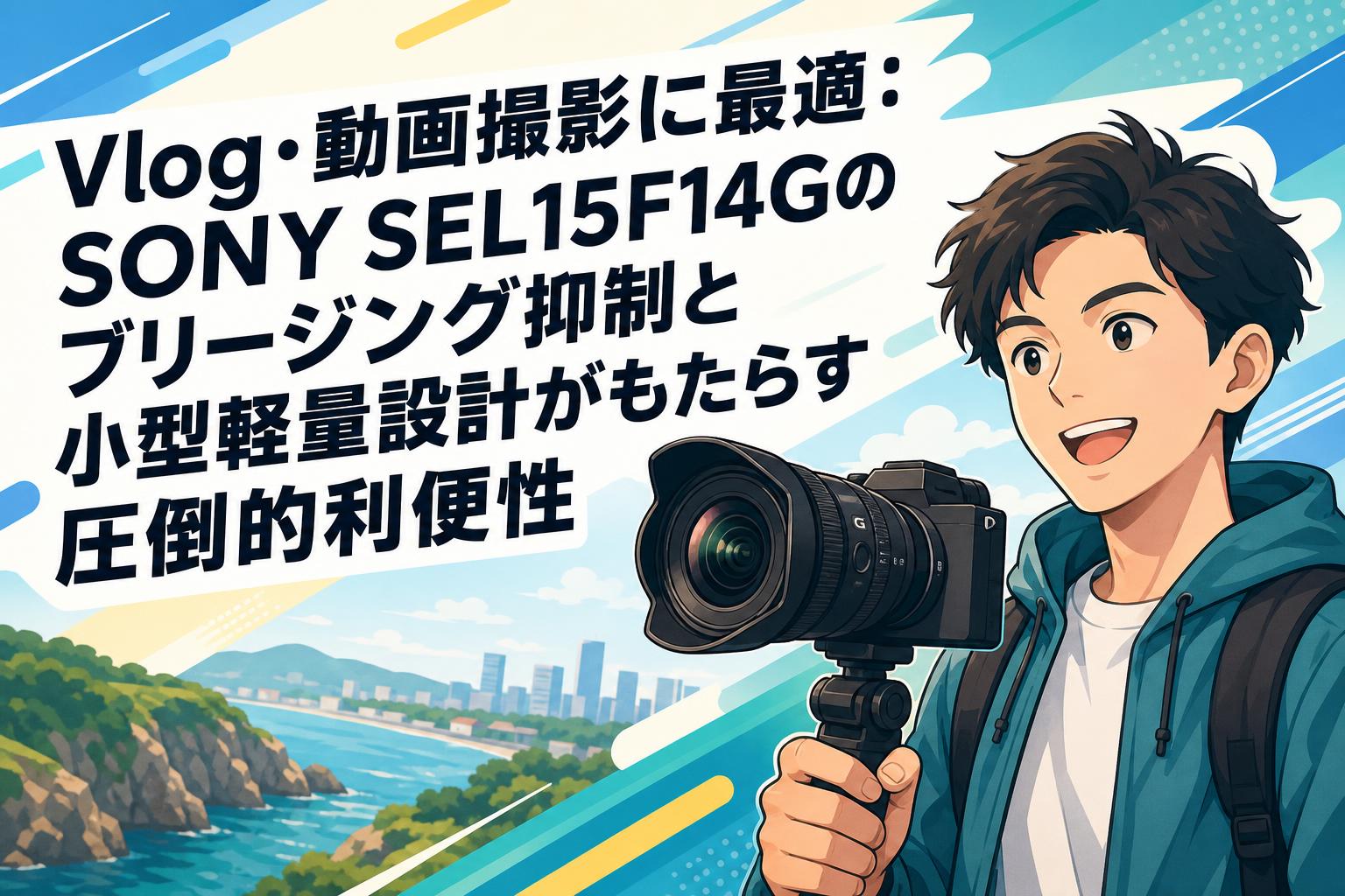 Vlog・動画撮影に最適：SONY SEL15F14Gのブリージング抑制と小型軽量設計がもたらす圧倒的利便性
