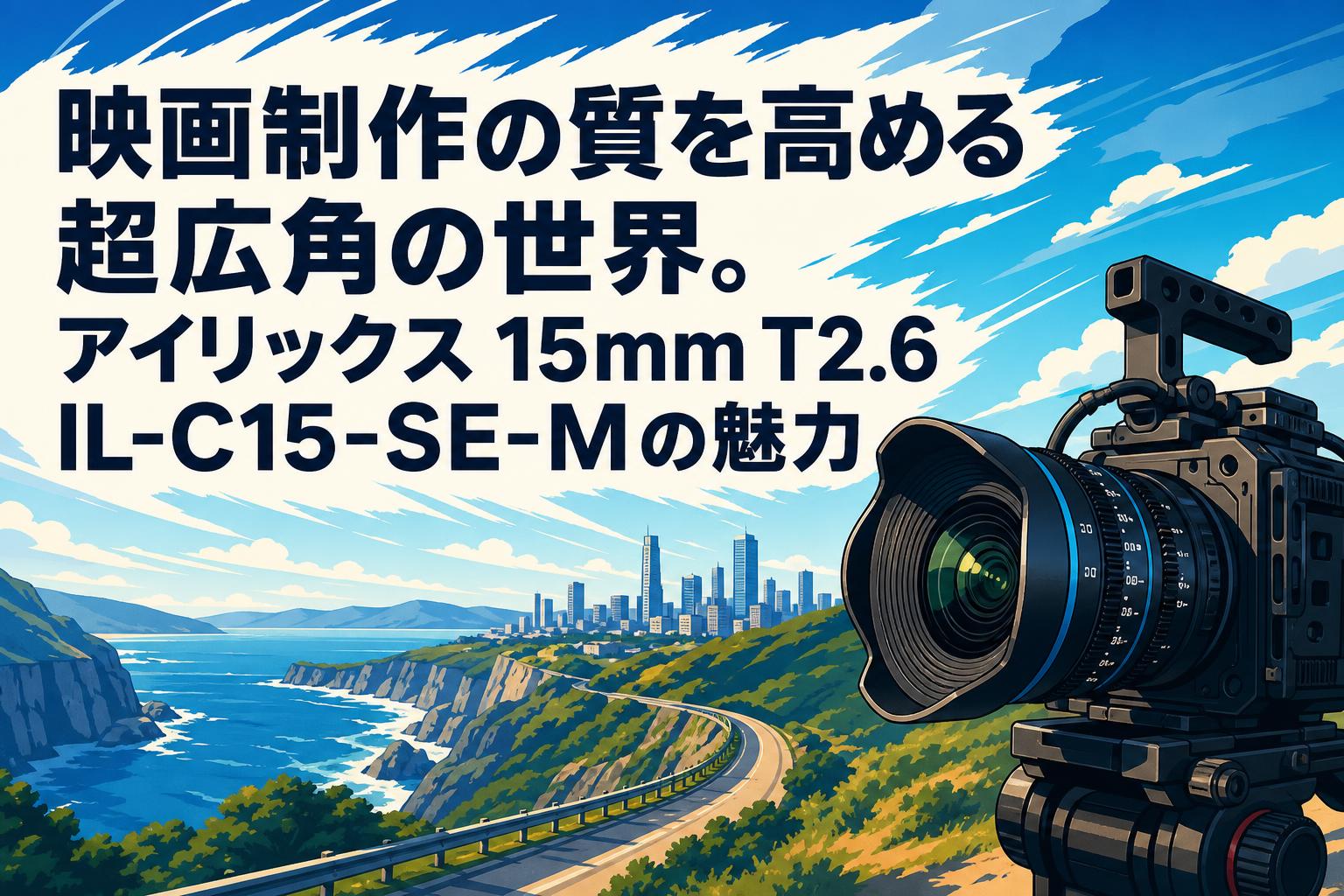 映画制作の質を高める超広角の世界。アイリックス 15mm T2.6 IL-C15-SE-Mの魅力