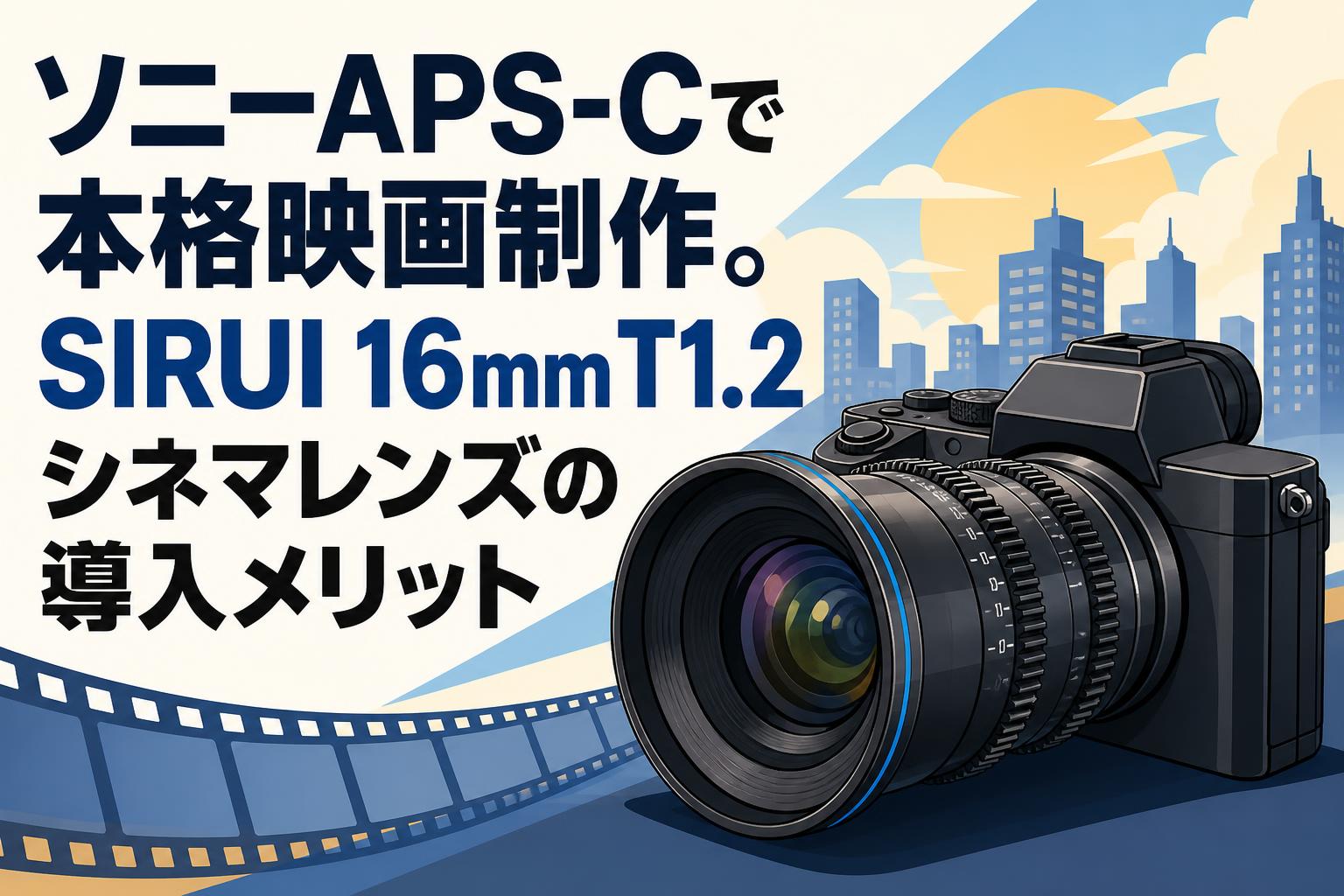 ソニーAPS-Cで本格映画制作。SIRUI 16mm T1.2シネマレンズの導入メリット