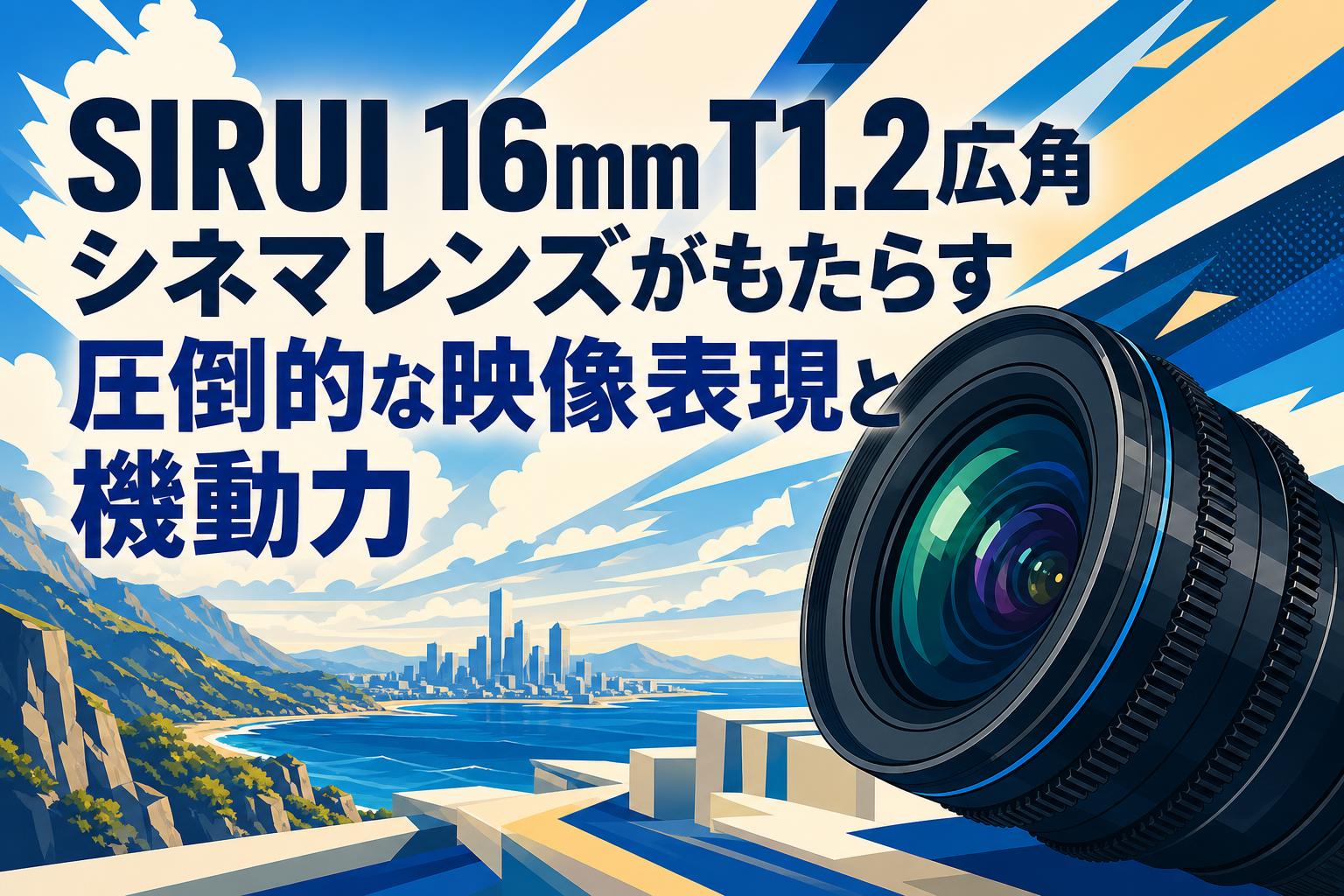 SIRUI 16mm T1.2広角シネマレンズがもたらす圧倒的な映像表現と機動力