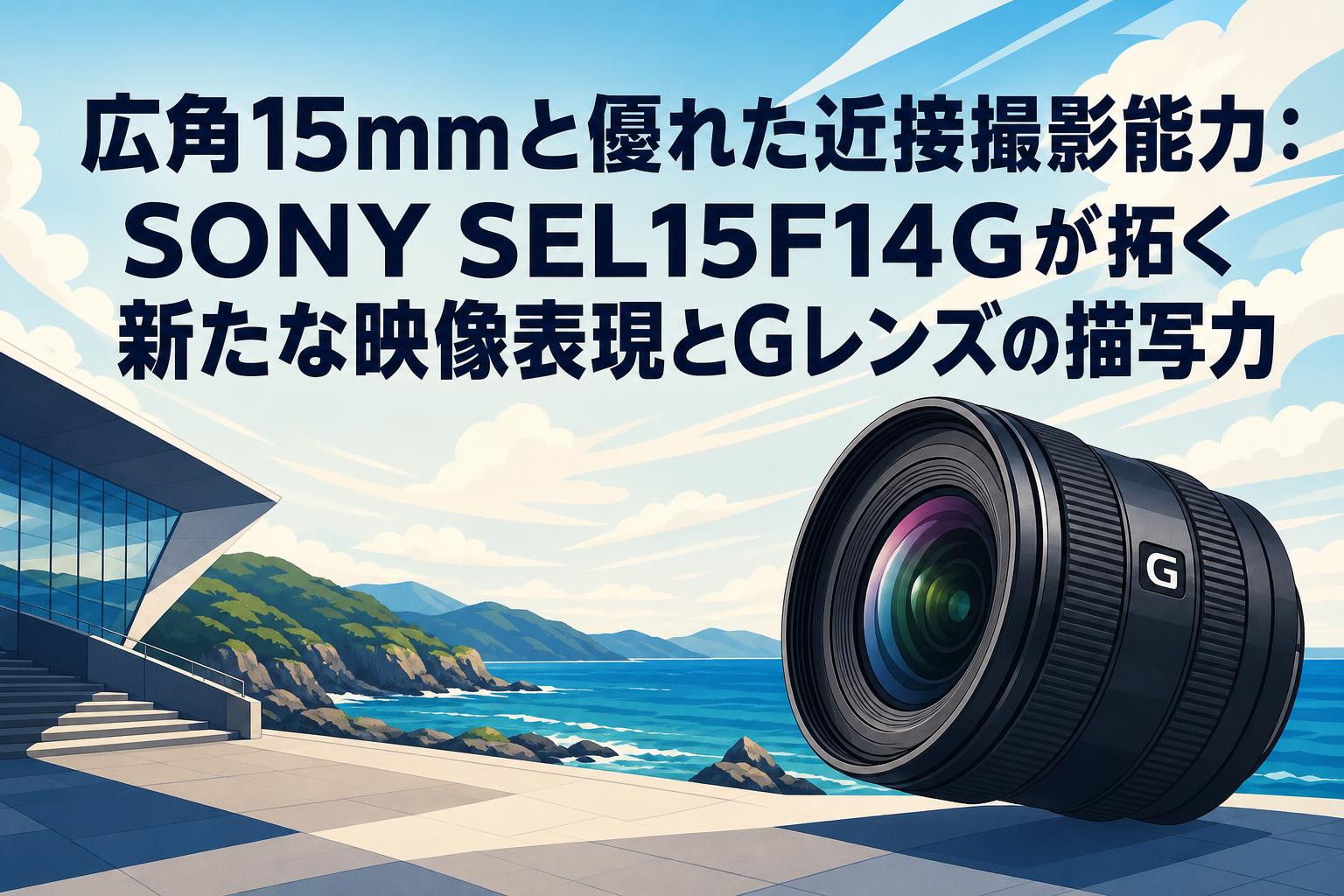 広角15mmと優れた近接撮影能力：SONY SEL15F14Gが拓く新たな映像表現とGレンズの描写力