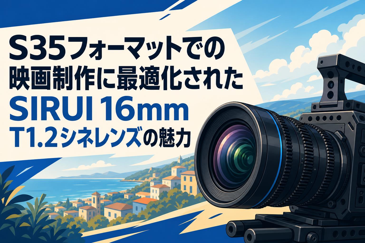 S35フォーマットでの映画制作に最適化されたSIRUI 16mm T1.2シネレンズの魅力