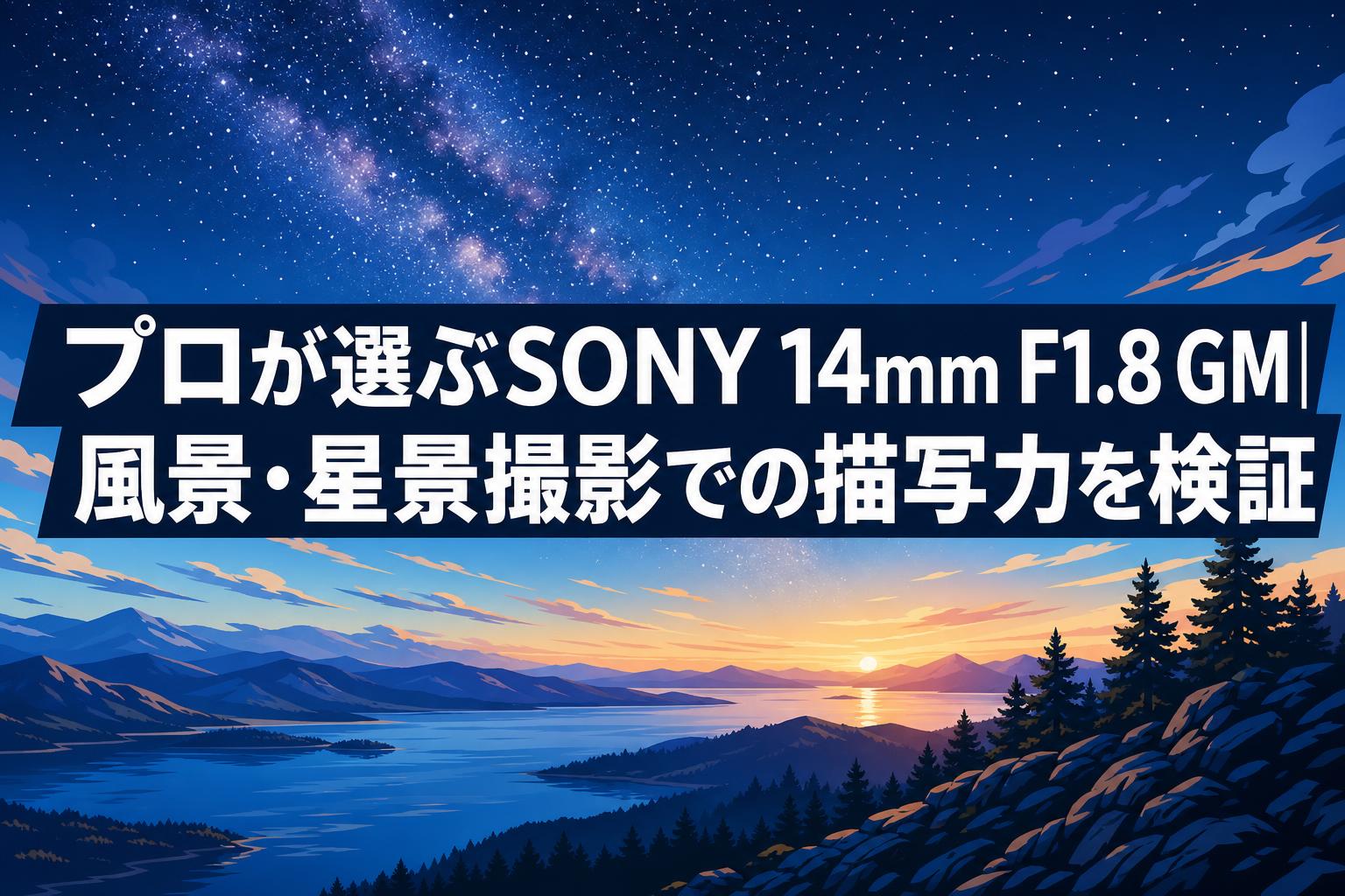プロが選ぶSONY 14mm F1.8 GM|風景・星景撮影での描写力を検証