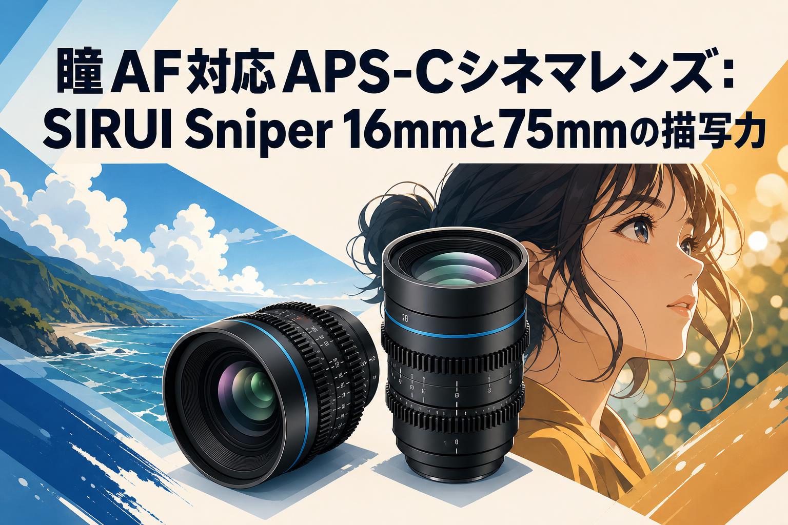 瞳AF対応APS-Cシネマレンズ：SIRUI Sniper 16mmと75mmの描写力
