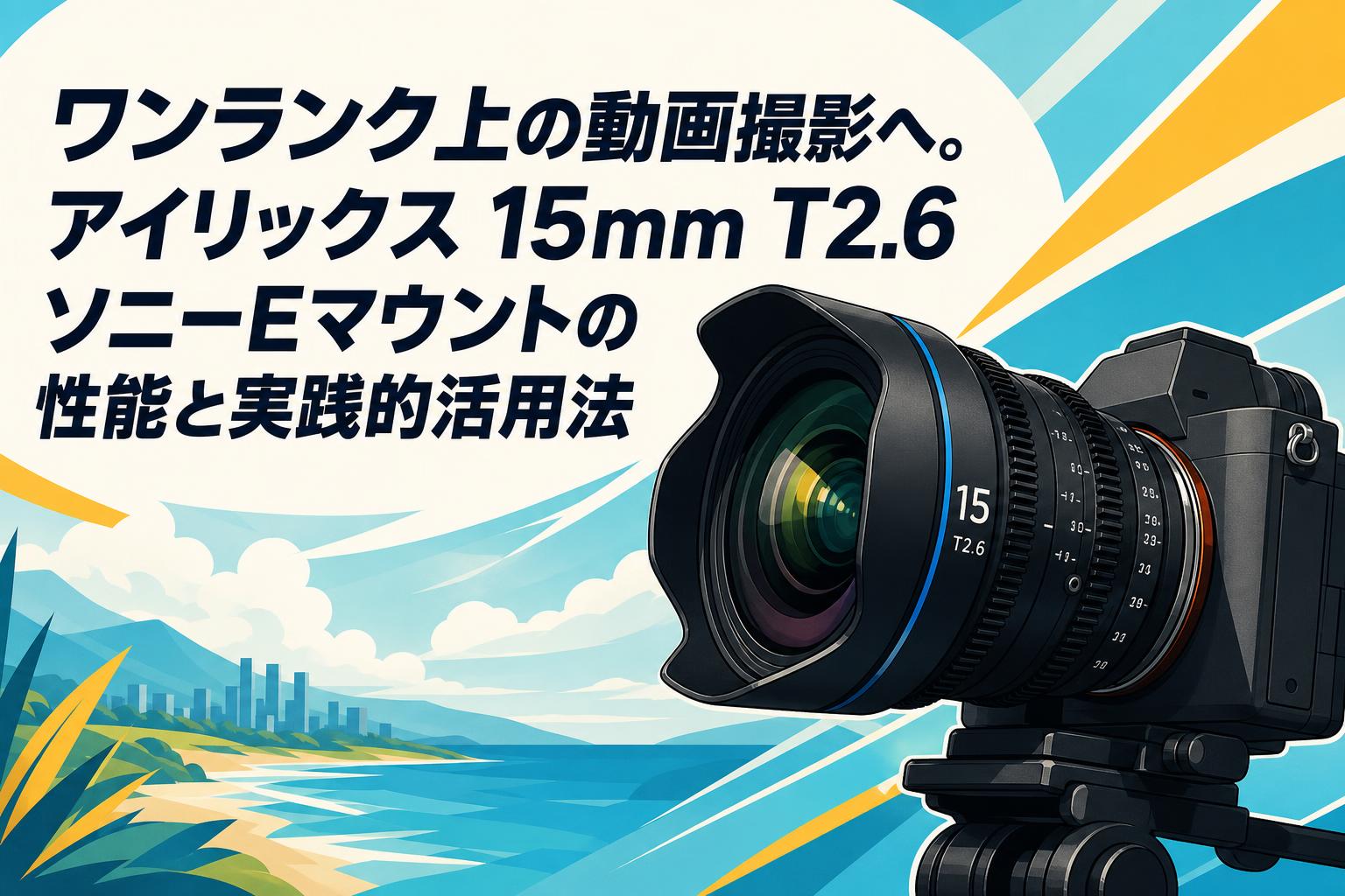 ワンランク上の動画撮影へ。アイリックス 15mm T2.6 ソニーEマウントの性能と実践的活用法