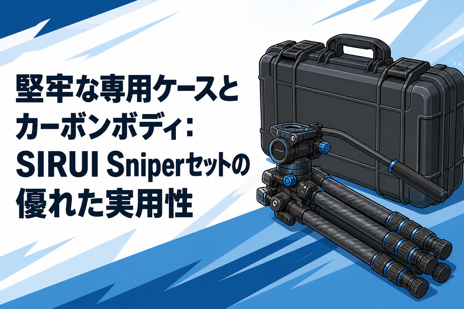 堅牢な専用ケースとカーボンボディ：SIRUI Sniperセットの優れた実用性