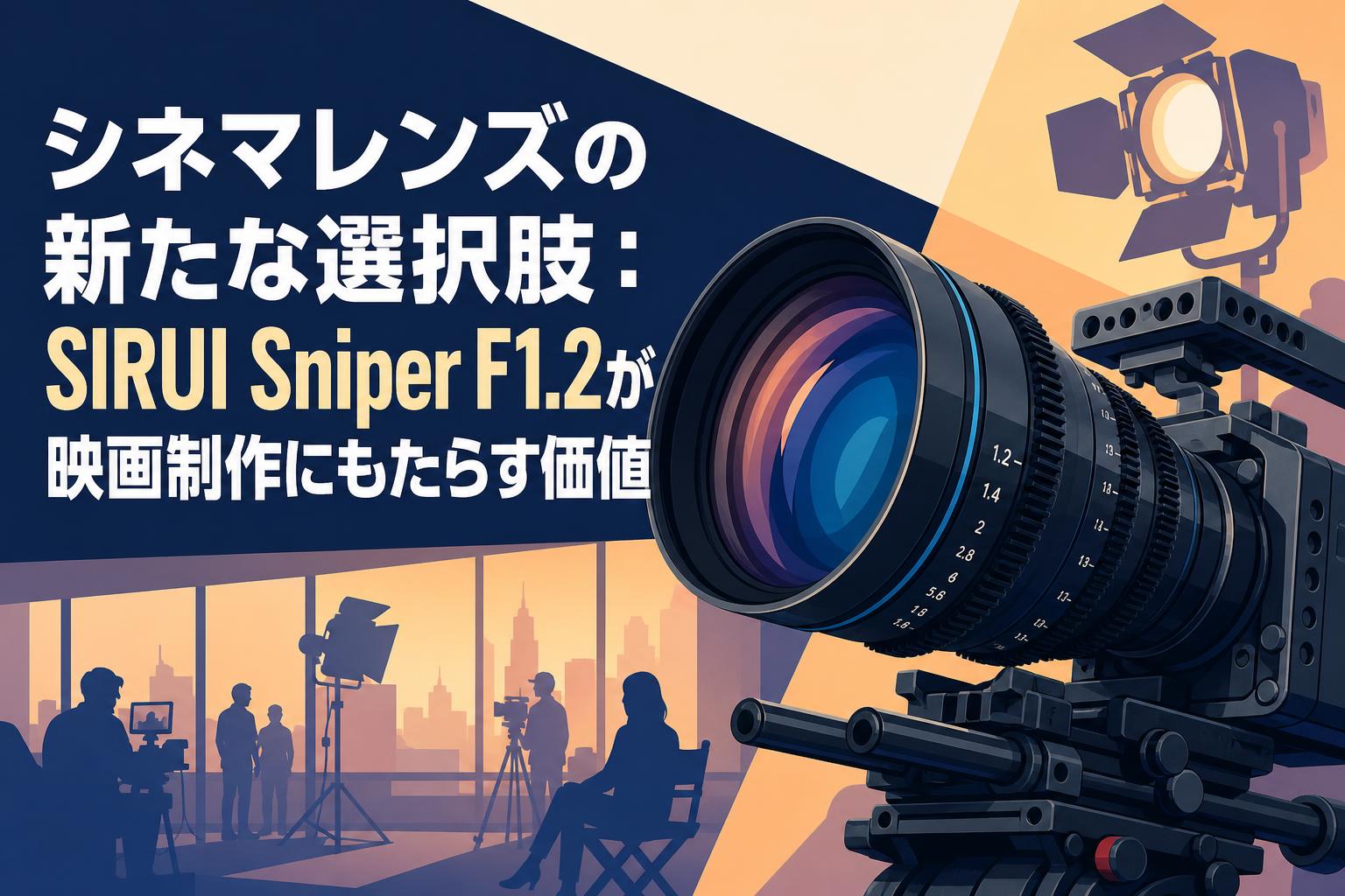 シネマレンズの新たな選択肢：SIRUI Sniper F1.2が映画制作にもたらす価値