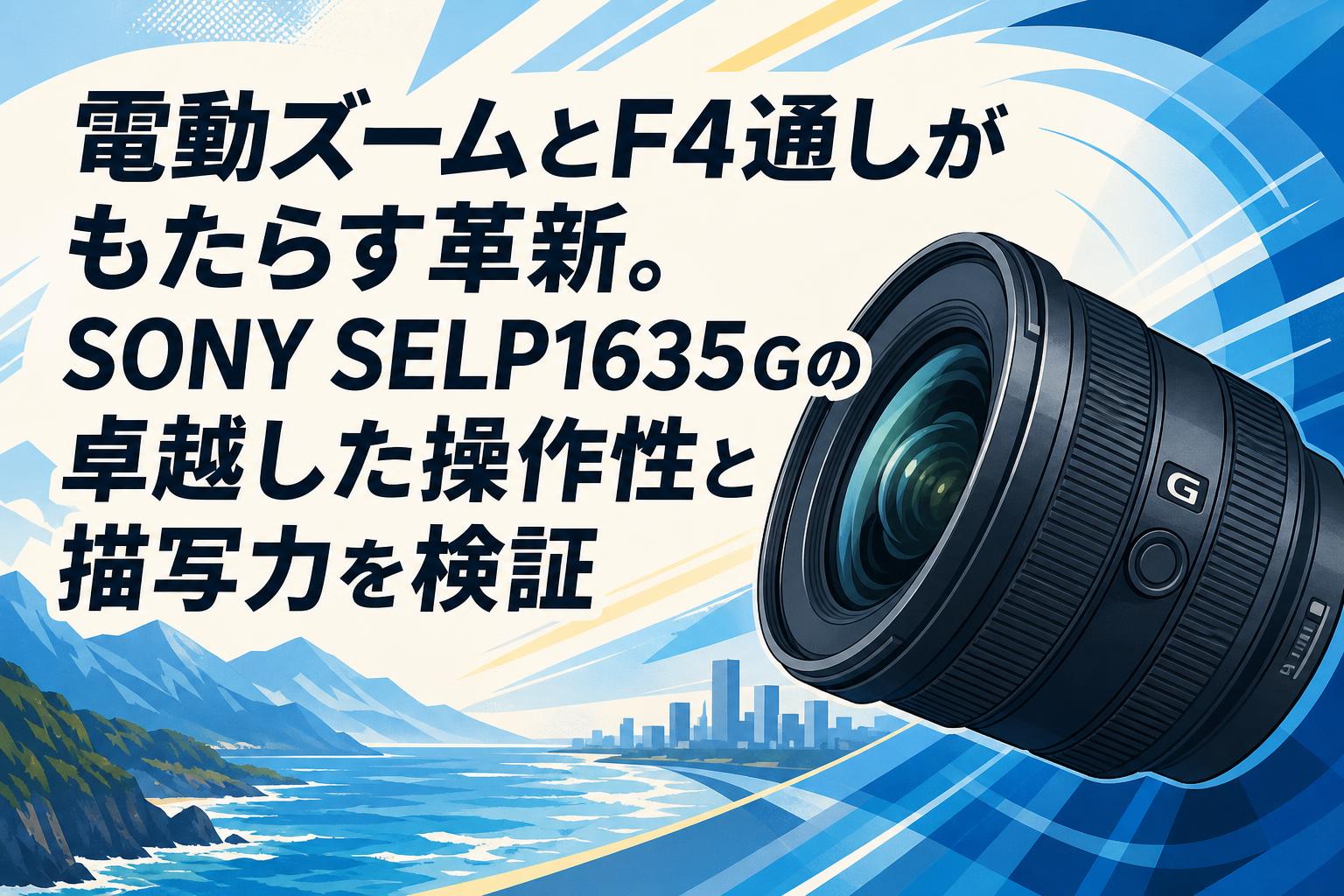 電動ズームとF4通しがもたらす革新。SONY SELP1635Gの卓越した操作性と描写力を検証