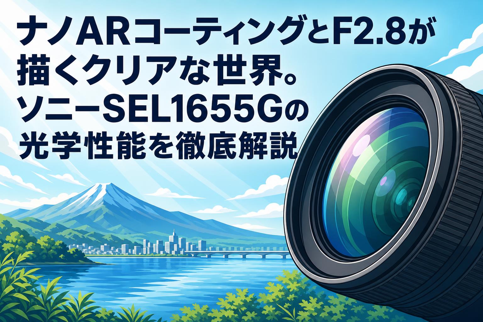 ナノARコーティングとF2.8が描くクリアな世界。ソニーSEL1655Gの光学性能を徹底解説
