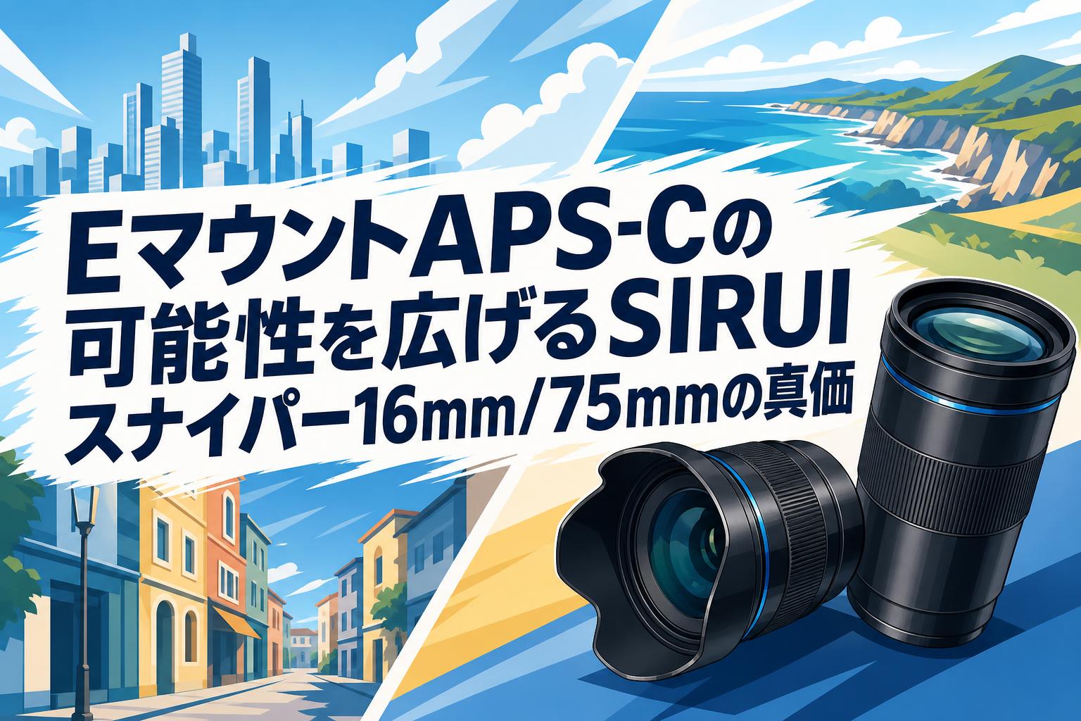 EマウントAPS-Cの可能性を広げるSIRUIスナイパー16mm/75mmの真価