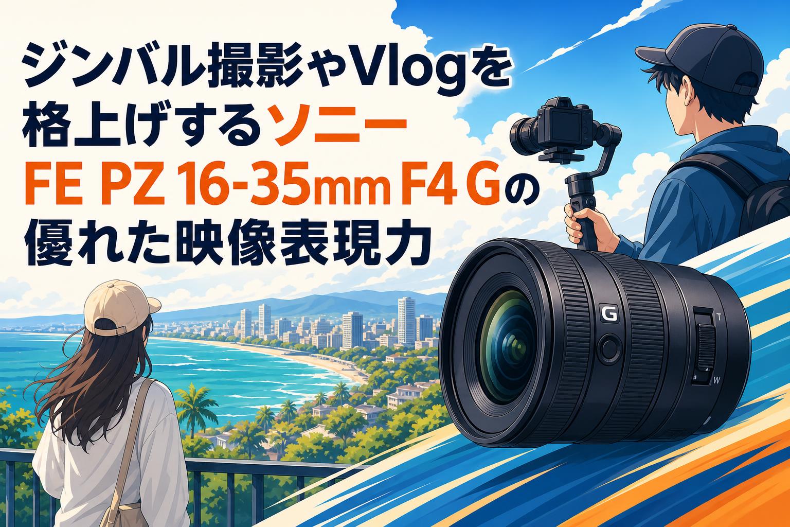 ジンバル撮影やVlogを格上げするソニー FE PZ 16-35mm F4 Gの優れた映像表現力