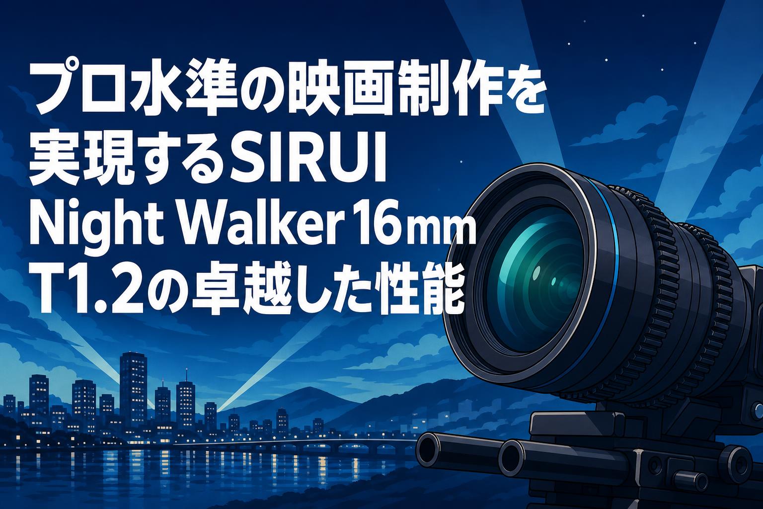 プロ水準の映画制作を実現するSIRUI Night Walker 16mm T1.2の卓越した性能