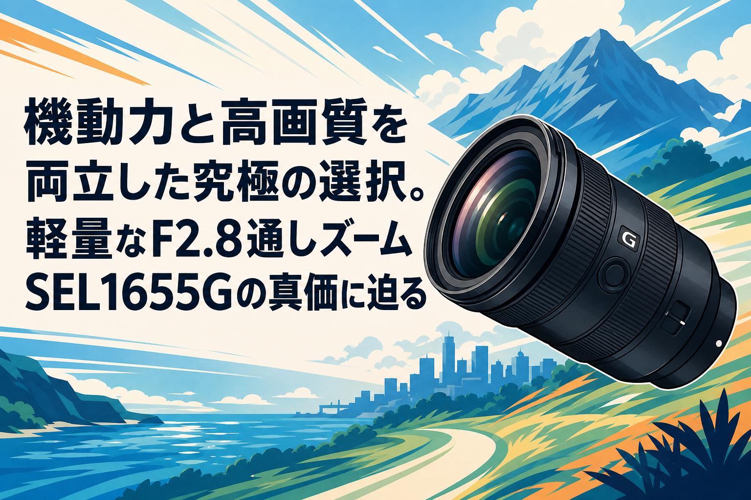機動力と高画質を両立した究極の選択。軽量なF2.8通しズームSEL1655Gの真価に迫る