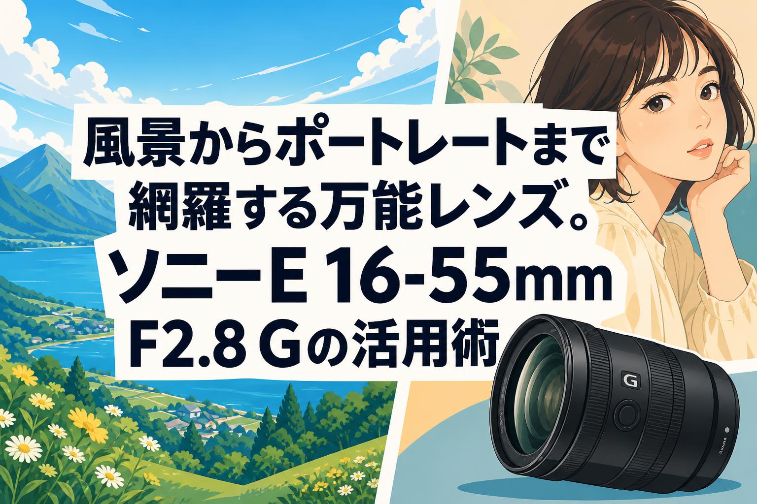 風景からポートレートまで網羅する万能レンズ。ソニーE 16-55mm F2.8 Gの活用術