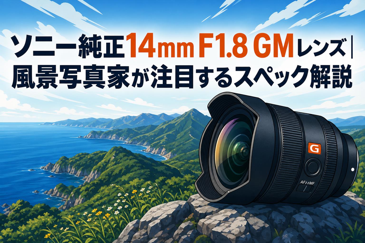 ソニー純正14mm F1.8 GMレンズ|風景写真家が注目するスペック解説
