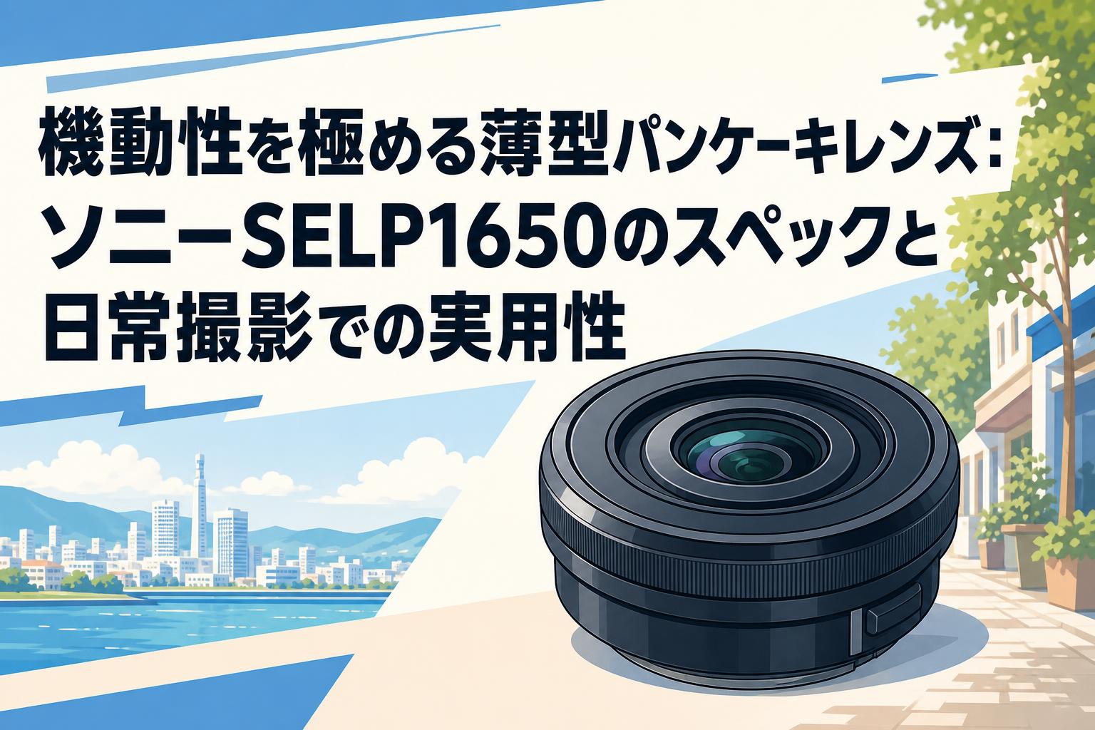 機動性を極める薄型パンケーキレンズ：ソニーSELP1650のスペックと日常撮影での実用性