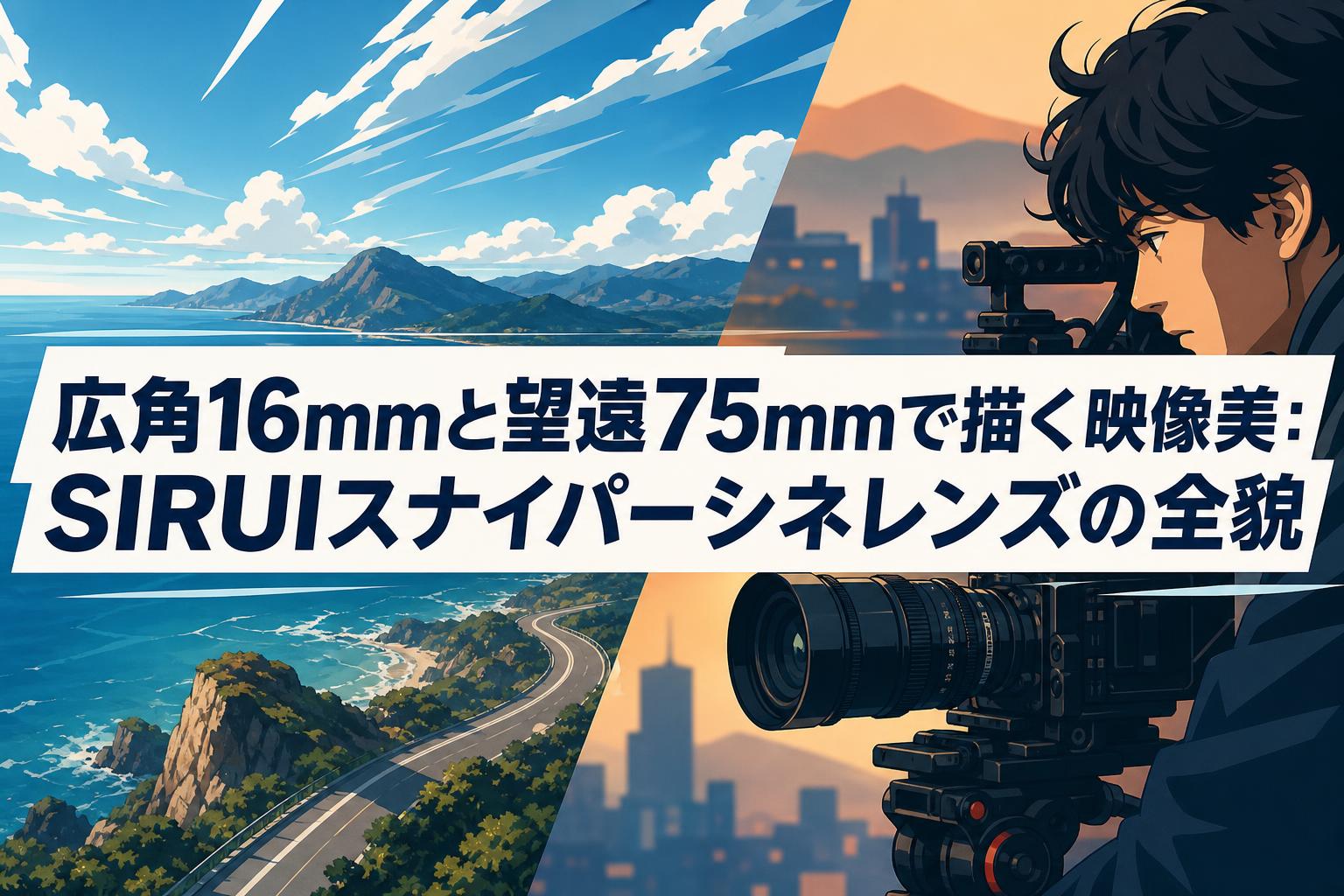 広角16mmと望遠75mmで描く映像美：SIRUIスナイパーシネレンズの全貌