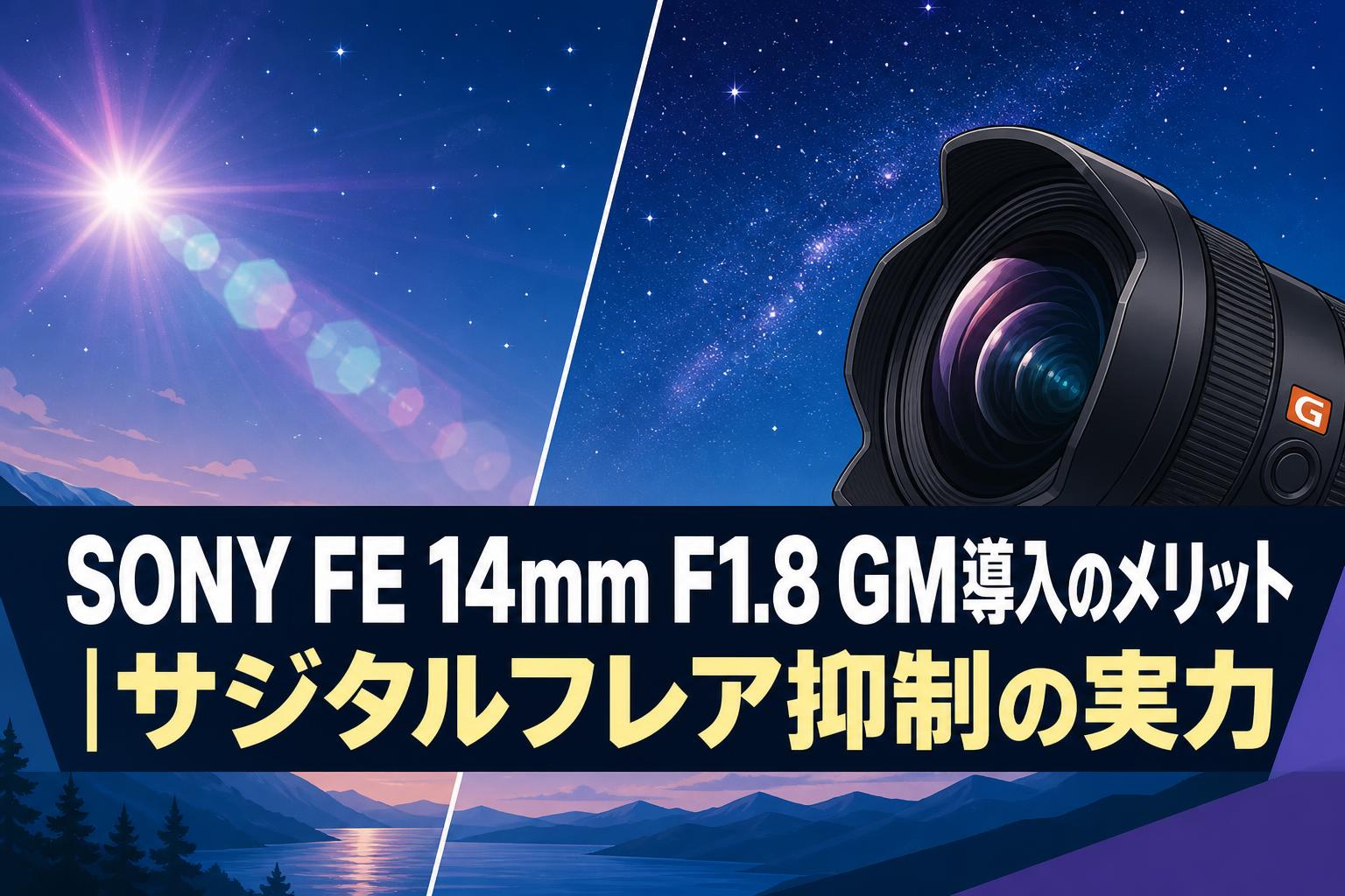 SONY FE 14mm F1.8 GM導入のメリット|サジタルフレア抑制の実力