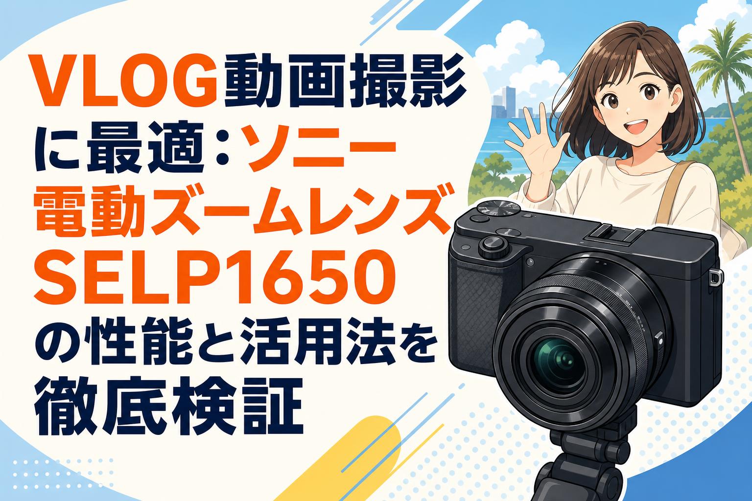 VLOG動画撮影に最適：ソニー電動ズームレンズSELP1650の性能と活用法を徹底検証