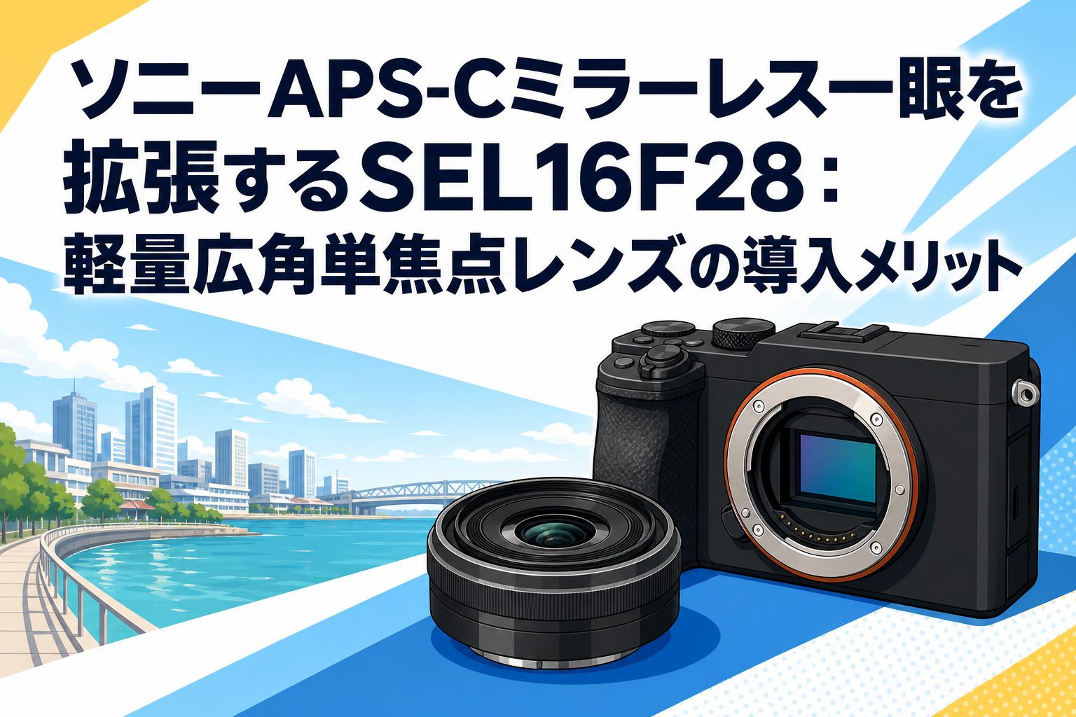 ソニーAPS-Cミラーレス一眼を拡張するSEL16F28：軽量広角単焦点レンズの導入メリット