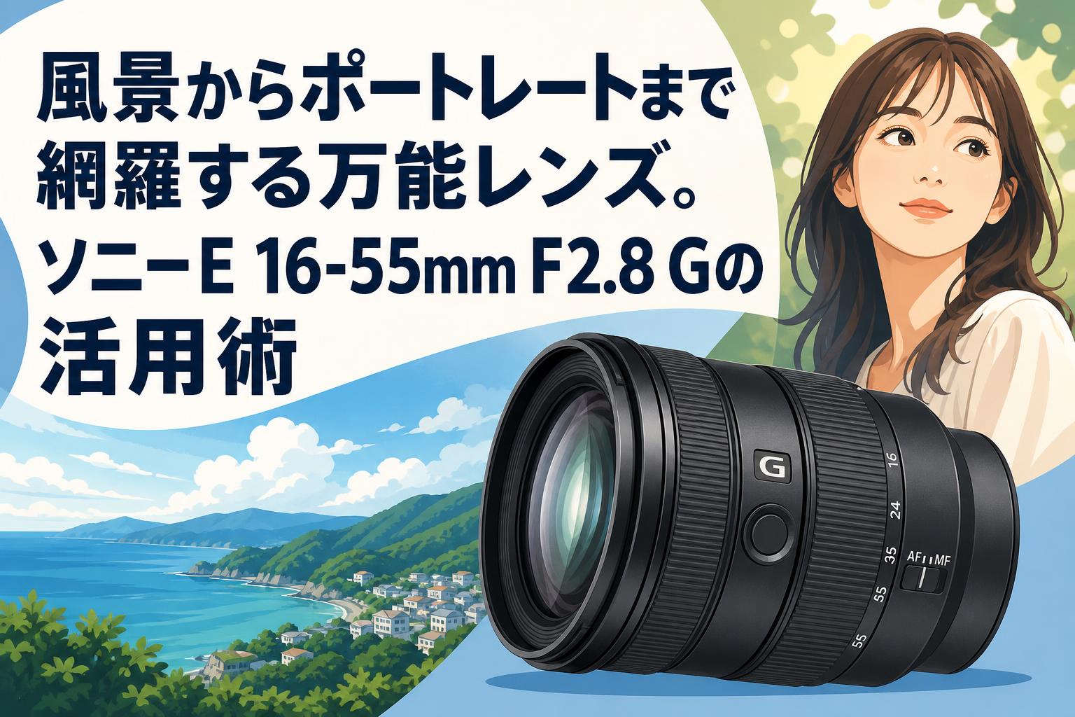 風景からポートレートまで網羅する万能レンズ。ソニーE 16-55mm F2.8 Gの活用術