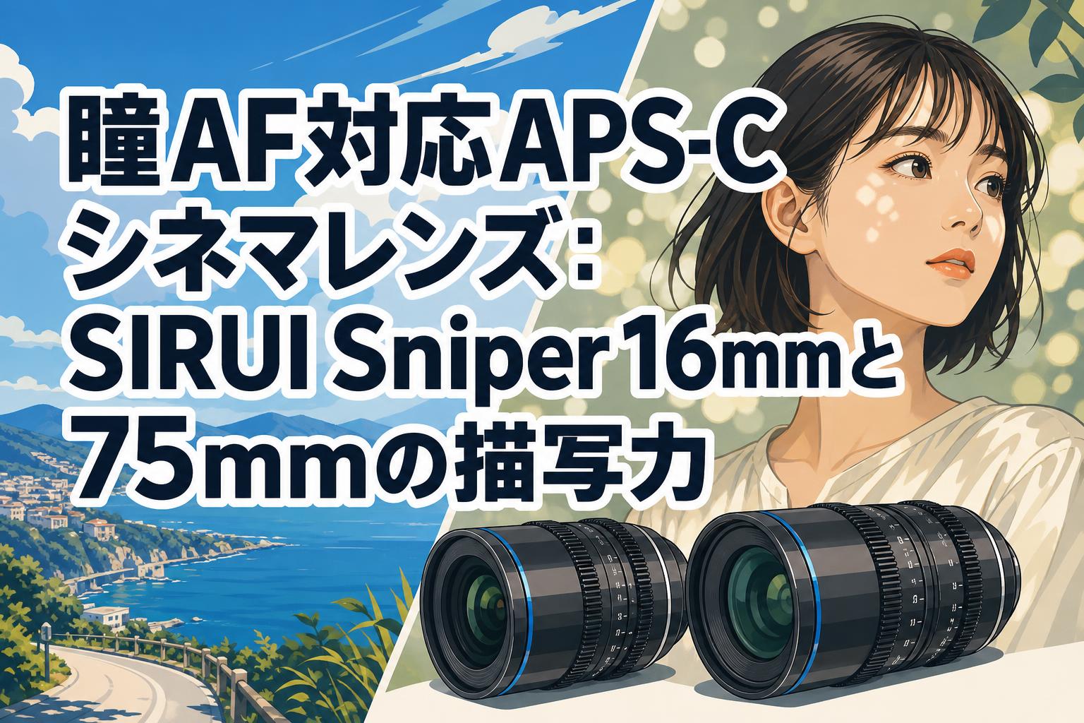 瞳AF対応APS-Cシネマレンズ：SIRUI Sniper 16mmと75mmの描写力