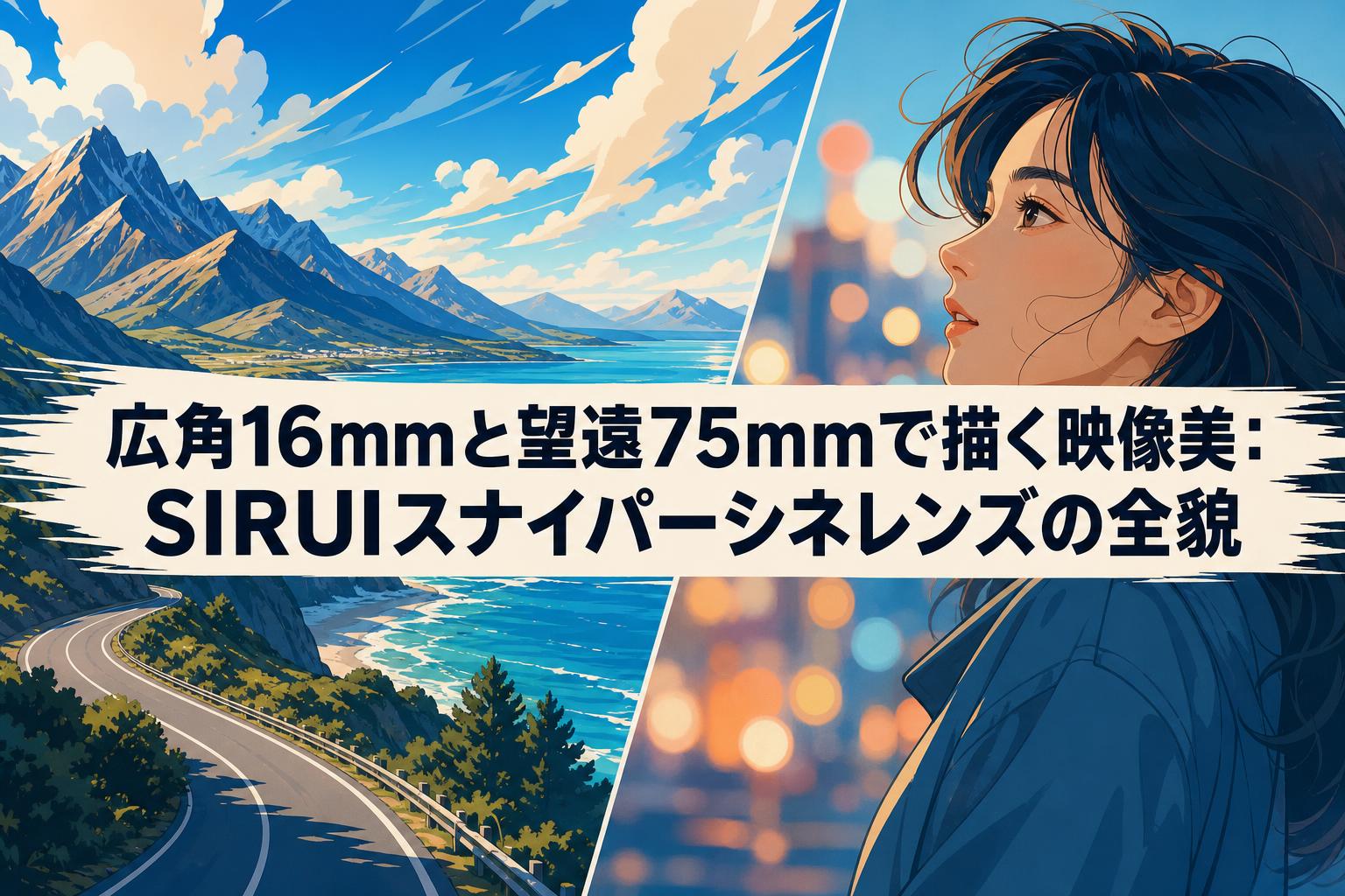 広角16mmと望遠75mmで描く映像美：SIRUIスナイパーシネレンズの全貌