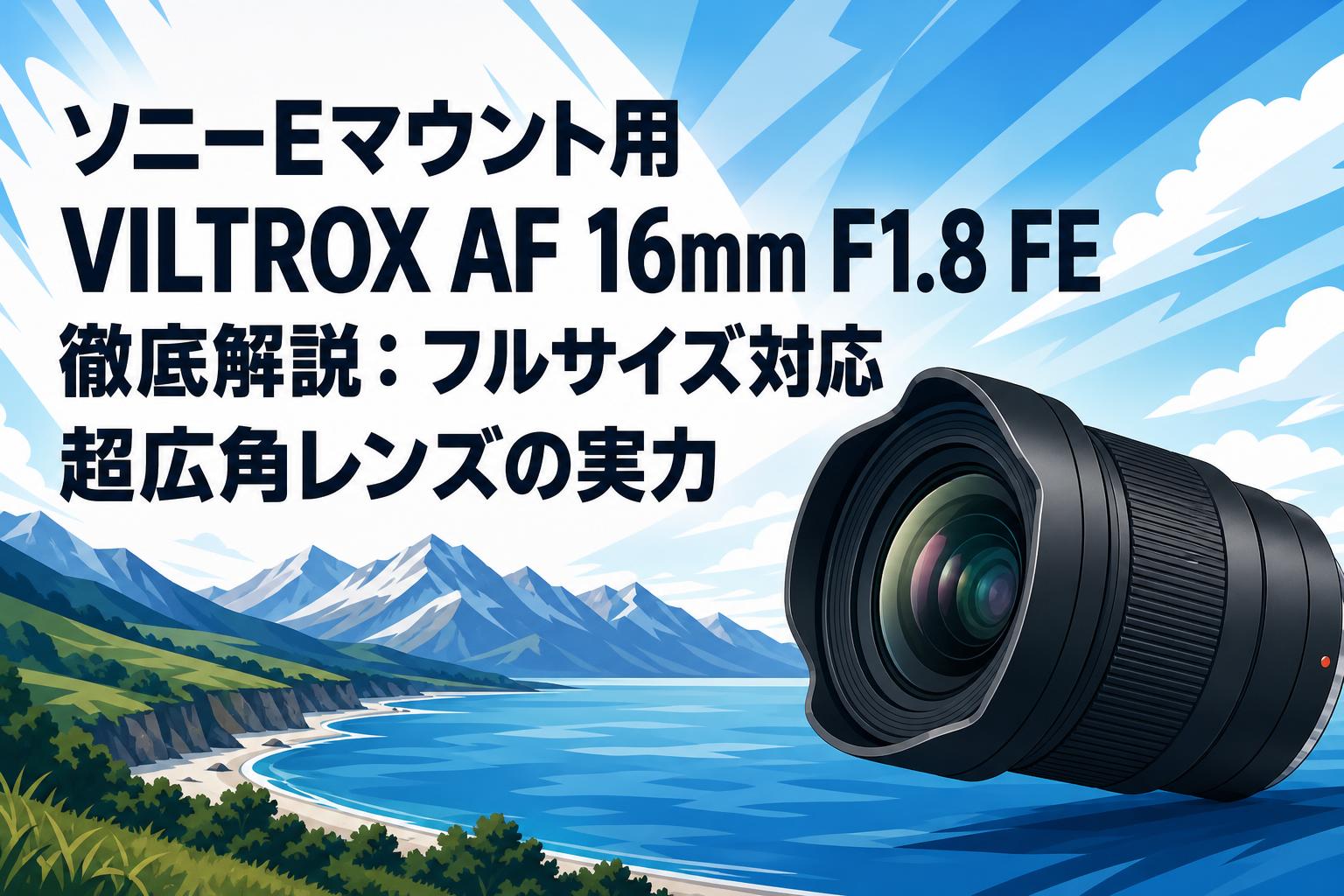 ソニーEマウント用 VILTROX AF 16mm F1.8 FE 徹底解説：フルサイズ対応超広角レンズの実力