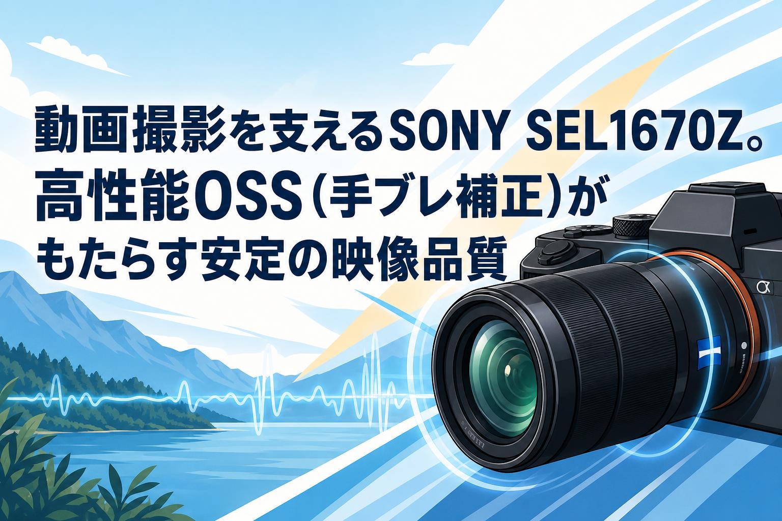動画撮影を支えるSONY SEL1670Z。高性能OSS（手ブレ補正）がもたらす安定の映像品質