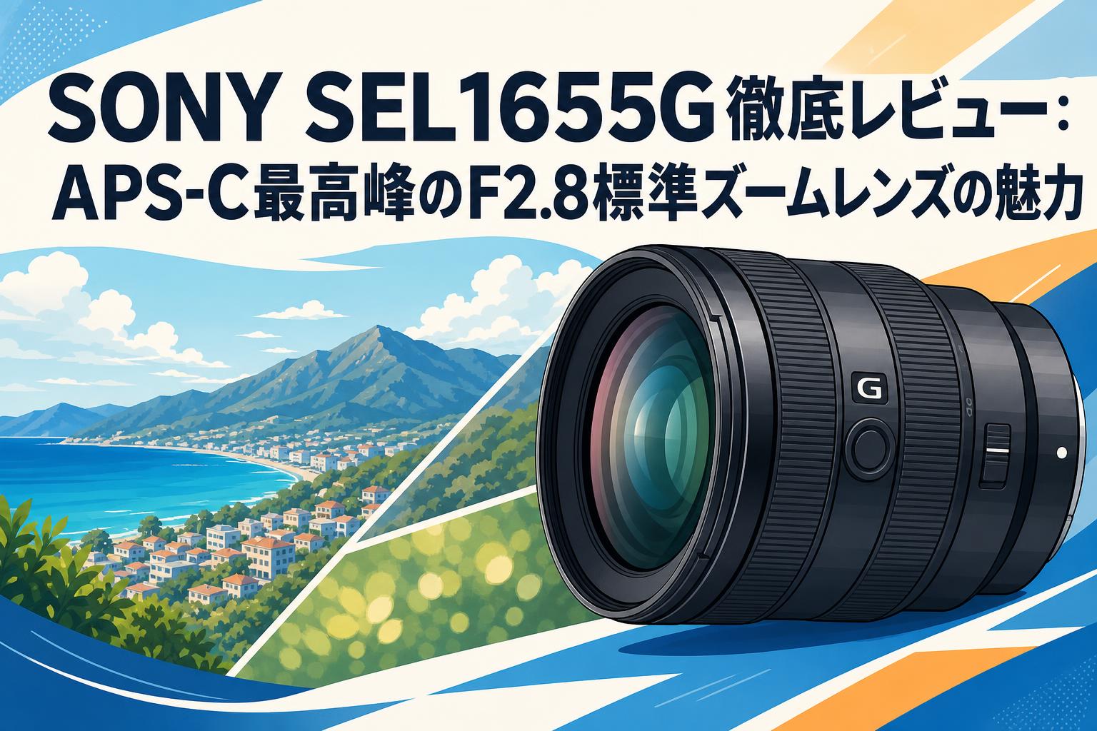 SONY SEL1655G徹底レビュー：APS-C最高峰のF2.8標準ズームレンズの魅力