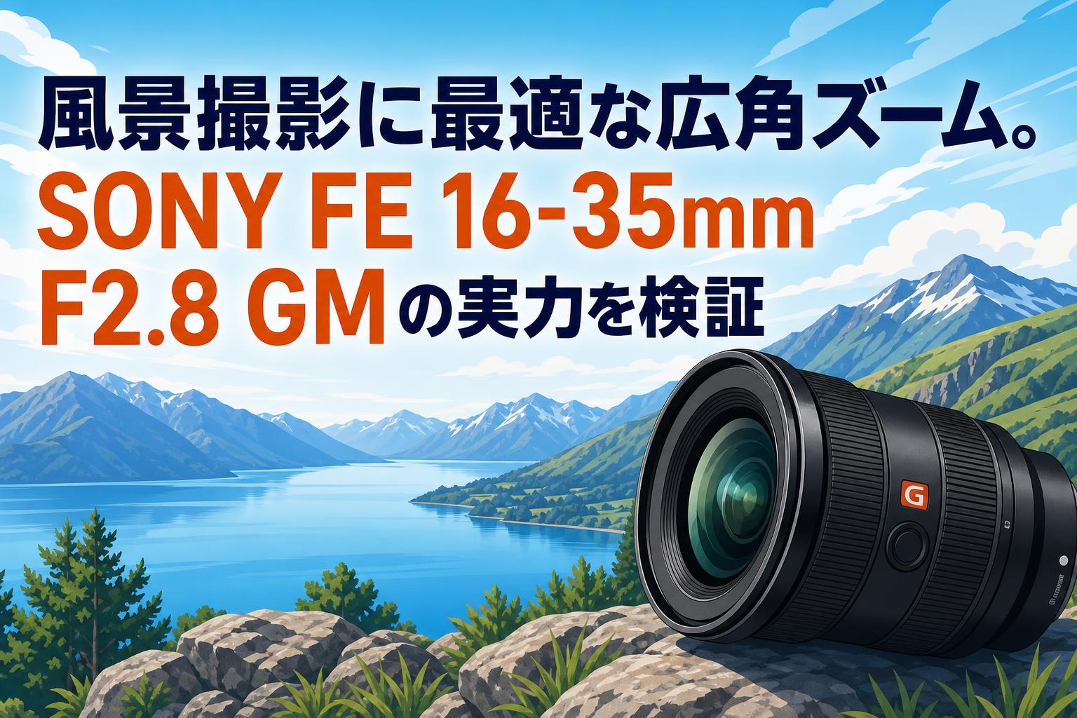 風景撮影に最適な広角ズーム。SONY FE 16-35mm F2.8 GMの実力を検証