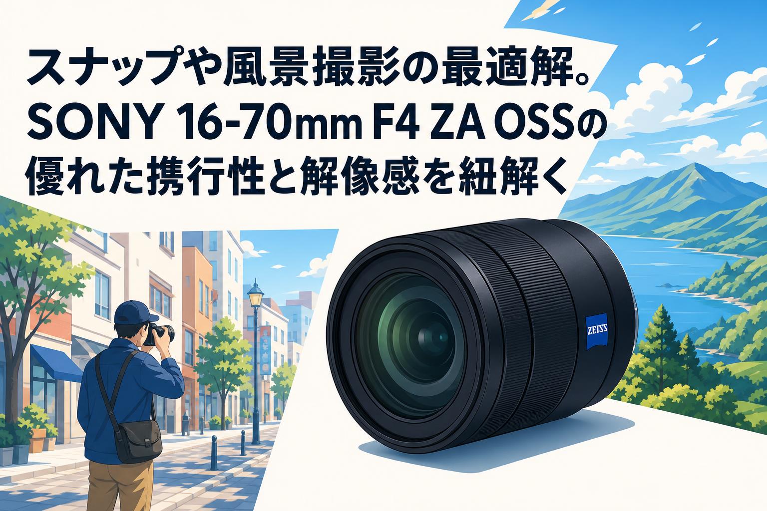 スナップや風景撮影の最適解。SONY 16-70mm F4 ZA OSSの優れた携行性と解像感を紐解く