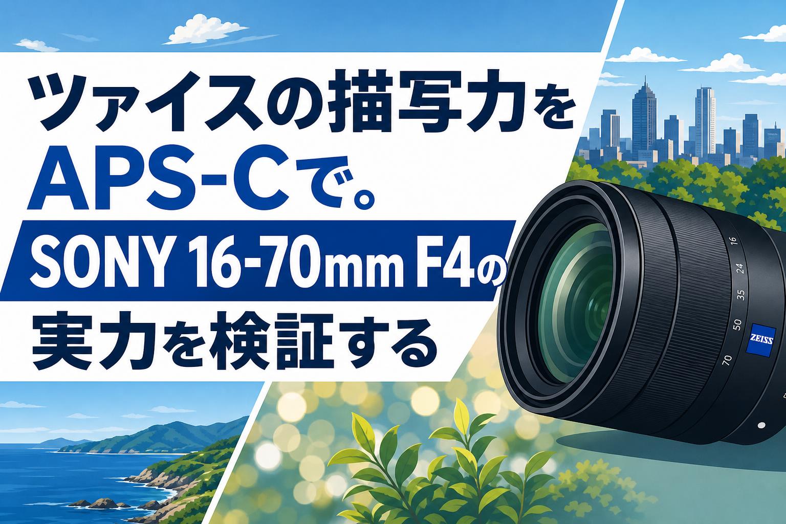 ツァイスの描写力をAPS-Cで。SONY 16-70mm F4の実力を検証する
