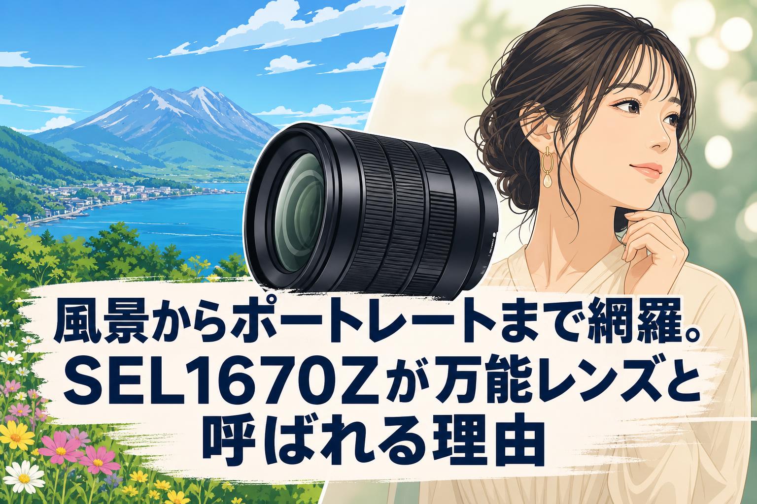 風景からポートレートまで網羅。SEL1670Zが万能レンズと呼ばれる理由