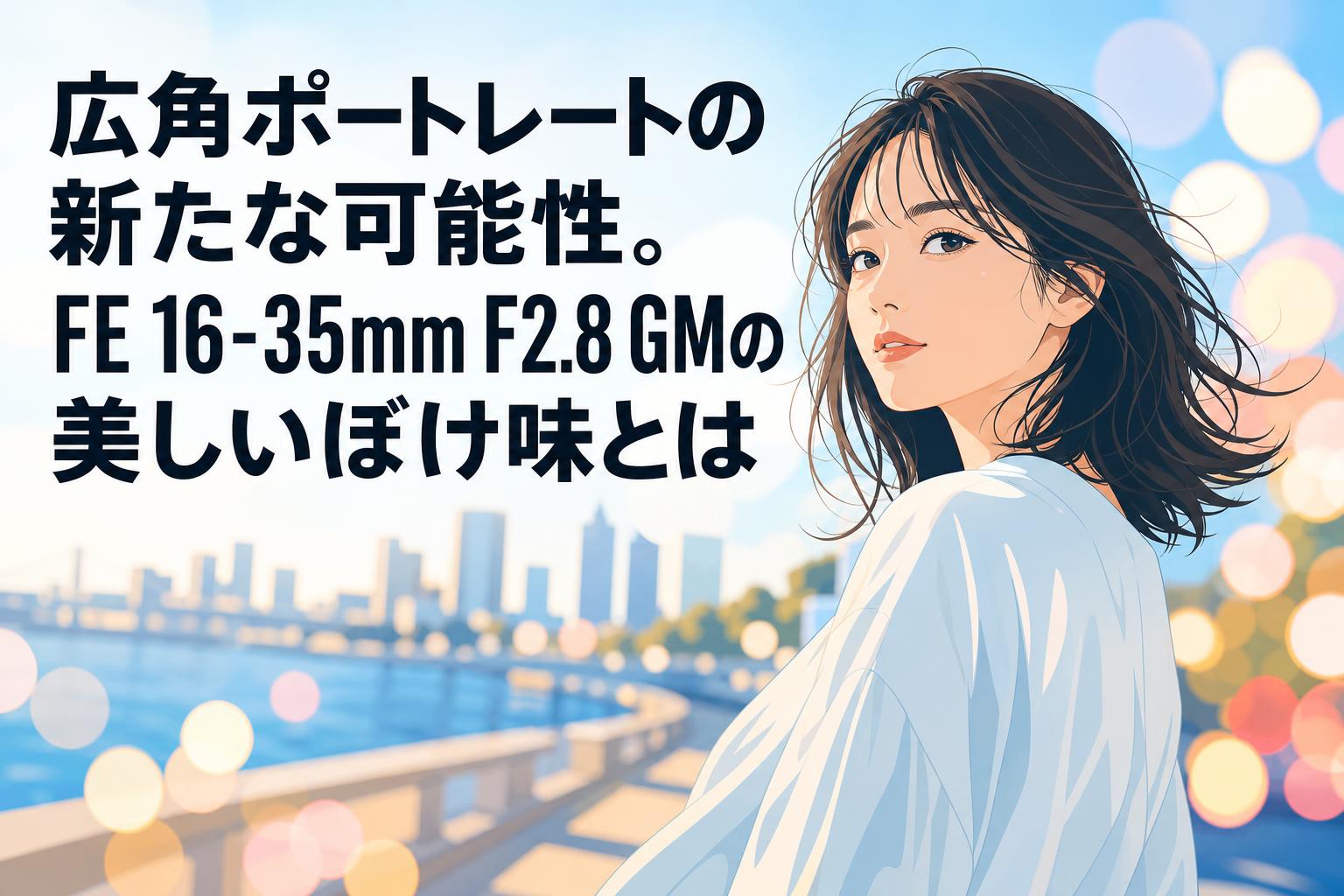 広角ポートレートの新たな可能性。FE 16-35mm F2.8 GMの美しいぼけ味とは