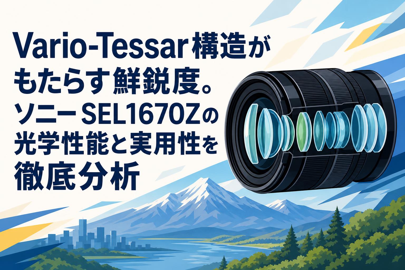 Vario-Tessar構造がもたらす鮮鋭度。ソニー SEL1670Zの光学性能と実用性を徹底分析