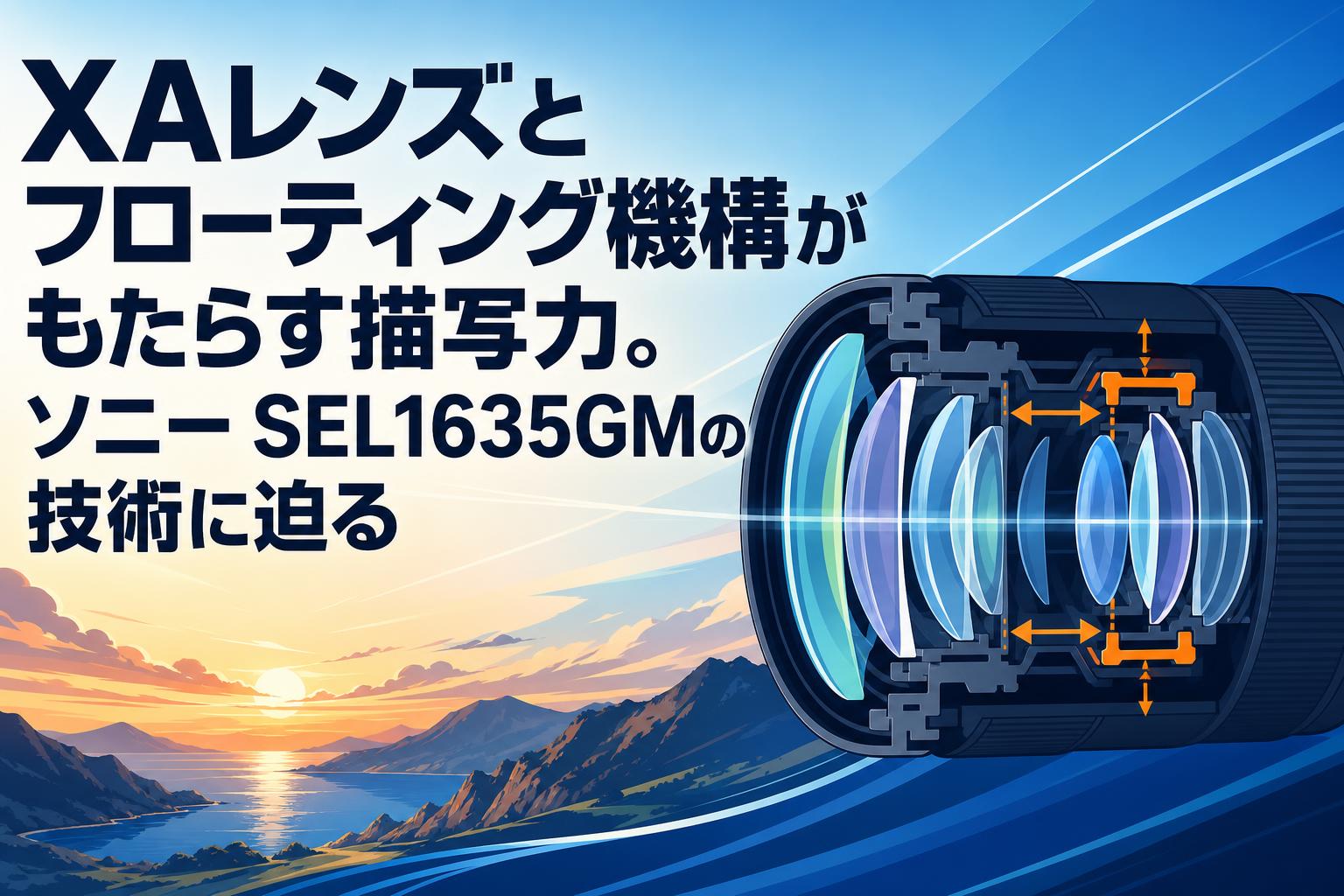 XAレンズとフローティング機構がもたらす描写力。ソニー SEL1635GMの技術に迫る