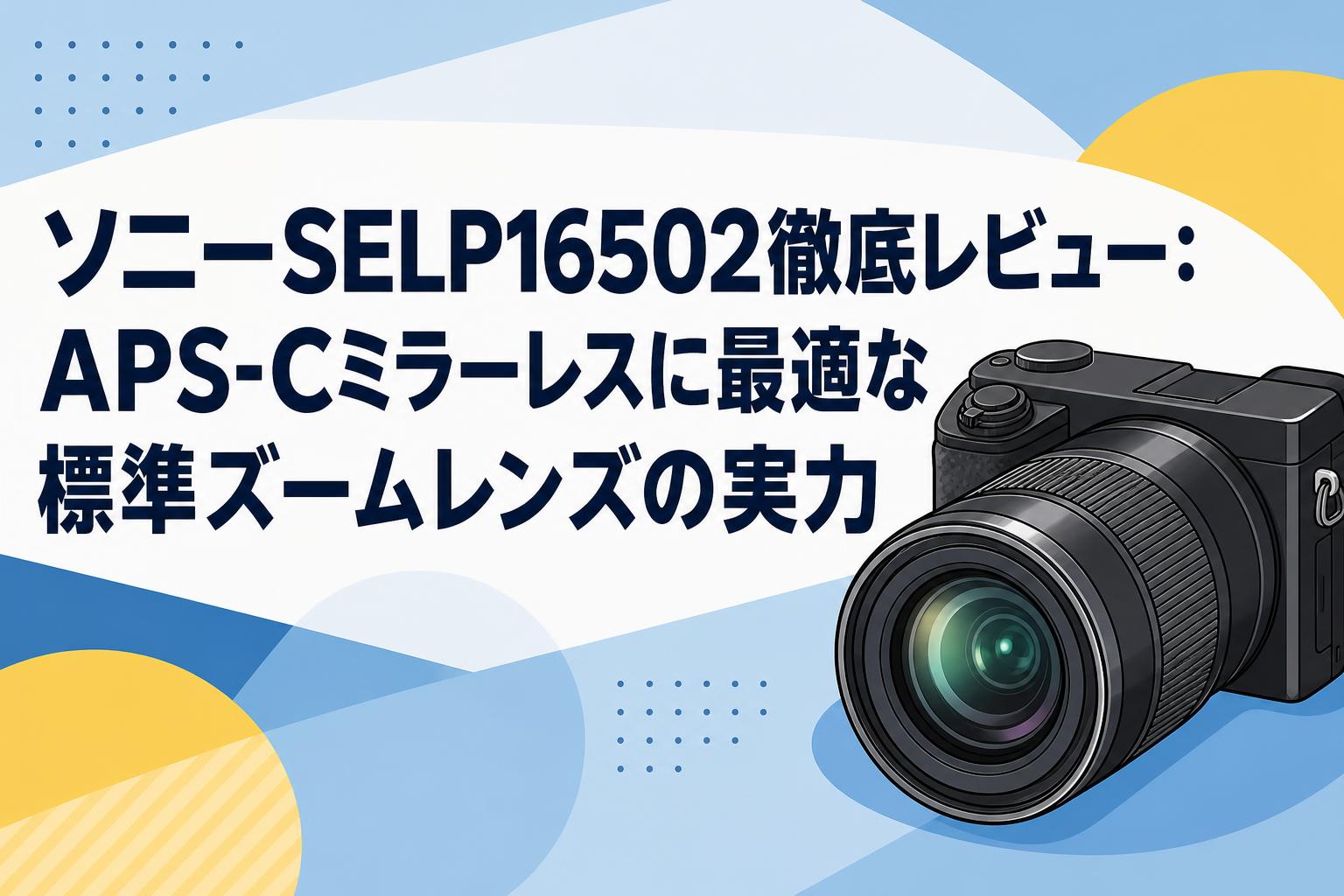 ソニーSELP16502徹底レビュー：APS-Cミラーレスに最適な標準ズームレンズの実力