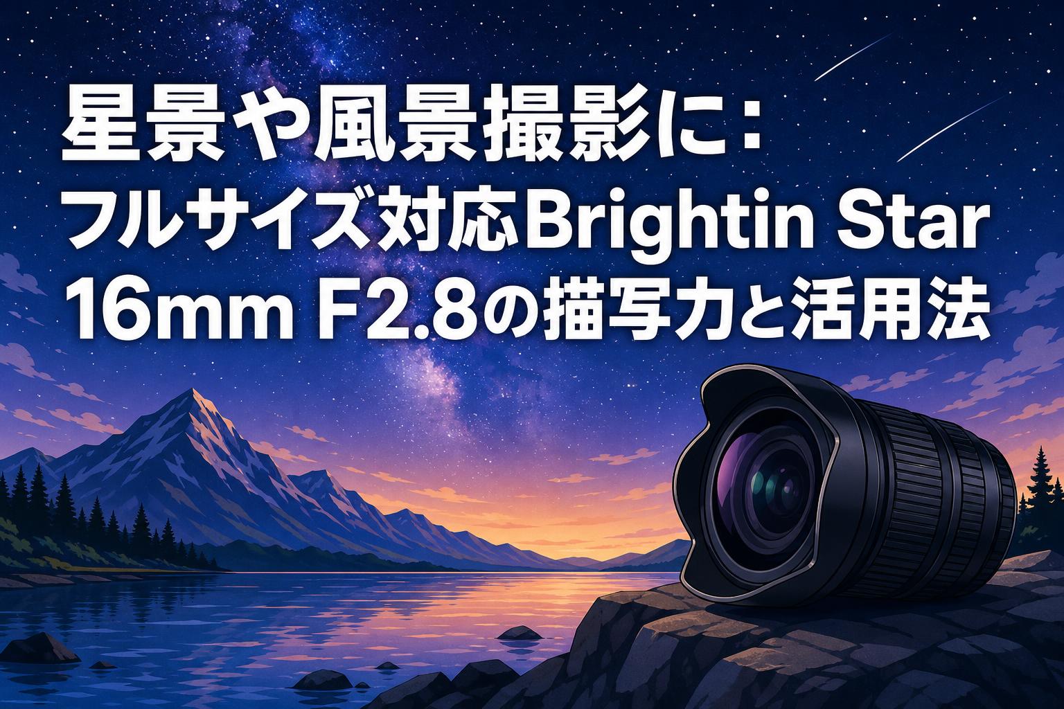 星景や風景撮影に：フルサイズ対応Brightin Star 16mm F2.8の描写力と活用法
