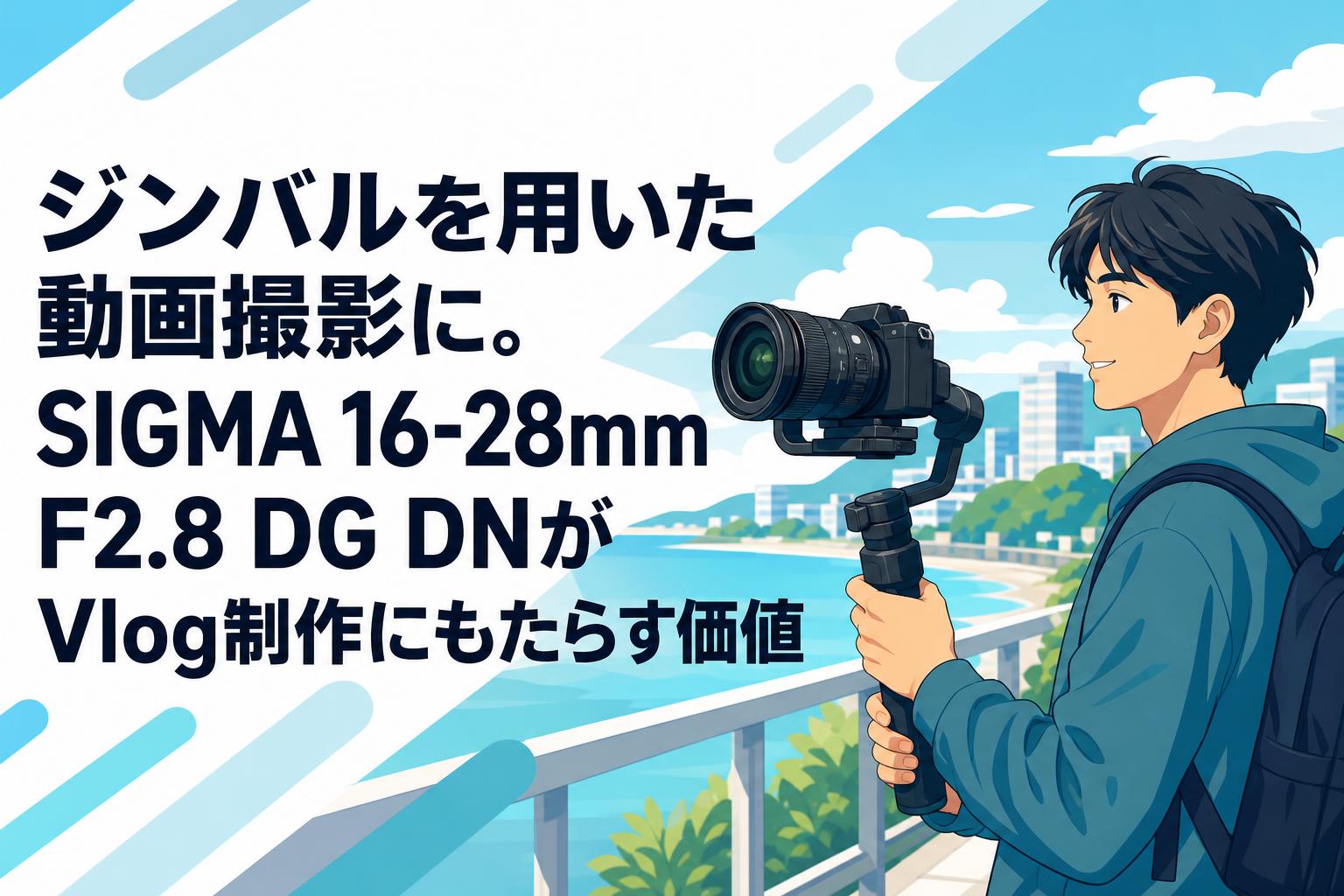 ジンバルを用いた動画撮影に。SIGMA 16-28mm F2.8 DG DNがVlog制作にもたらす価値