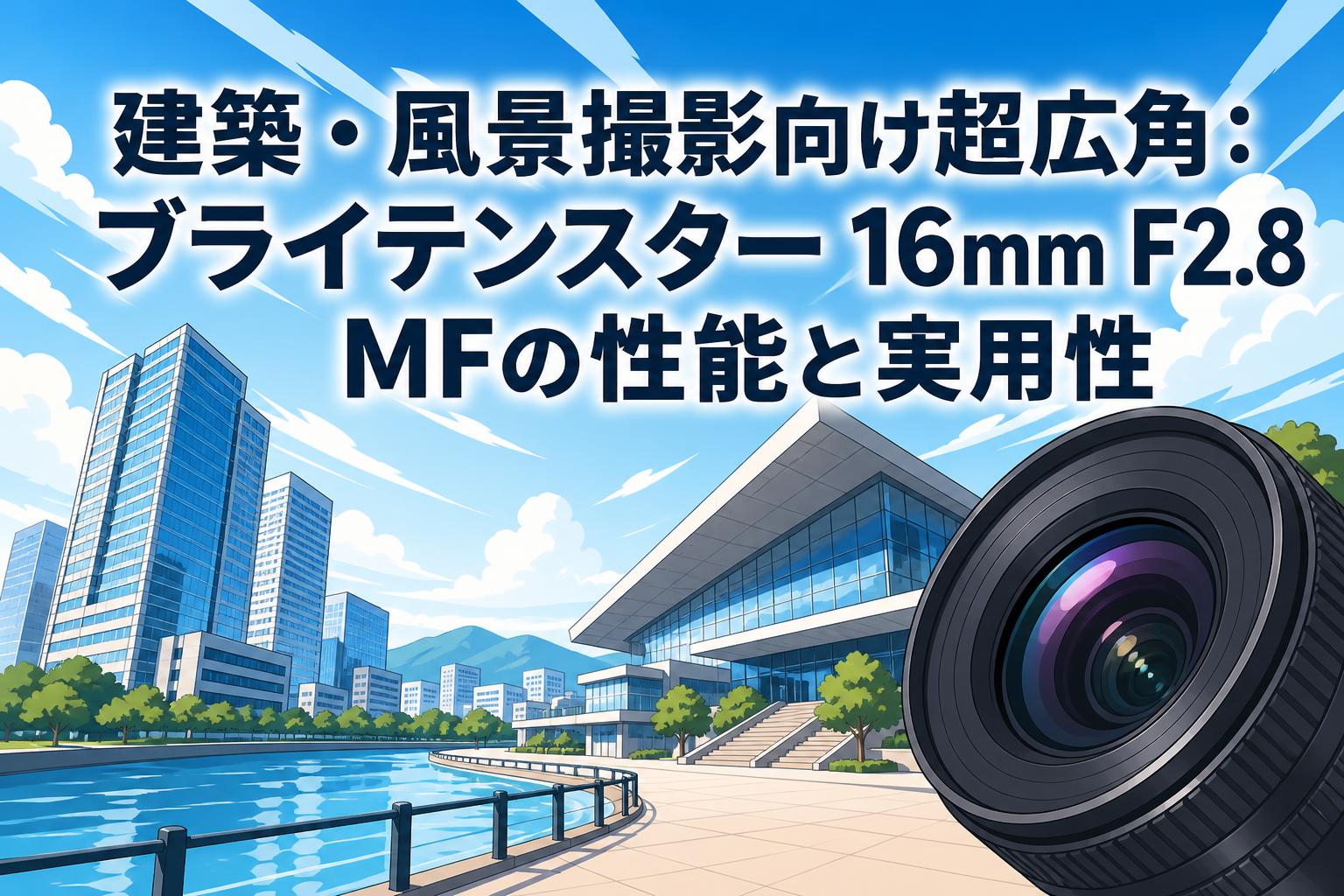 建築・風景撮影向け超広角：ブライテンスター 16mm F2.8 MFの性能と実用性