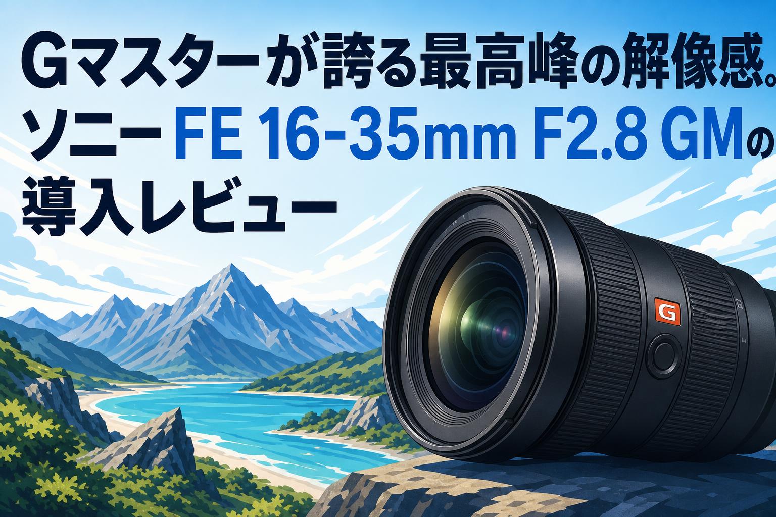 Gマスターが誇る最高峰の解像感。ソニー FE 16-35mm F2.8 GMの導入レビュー