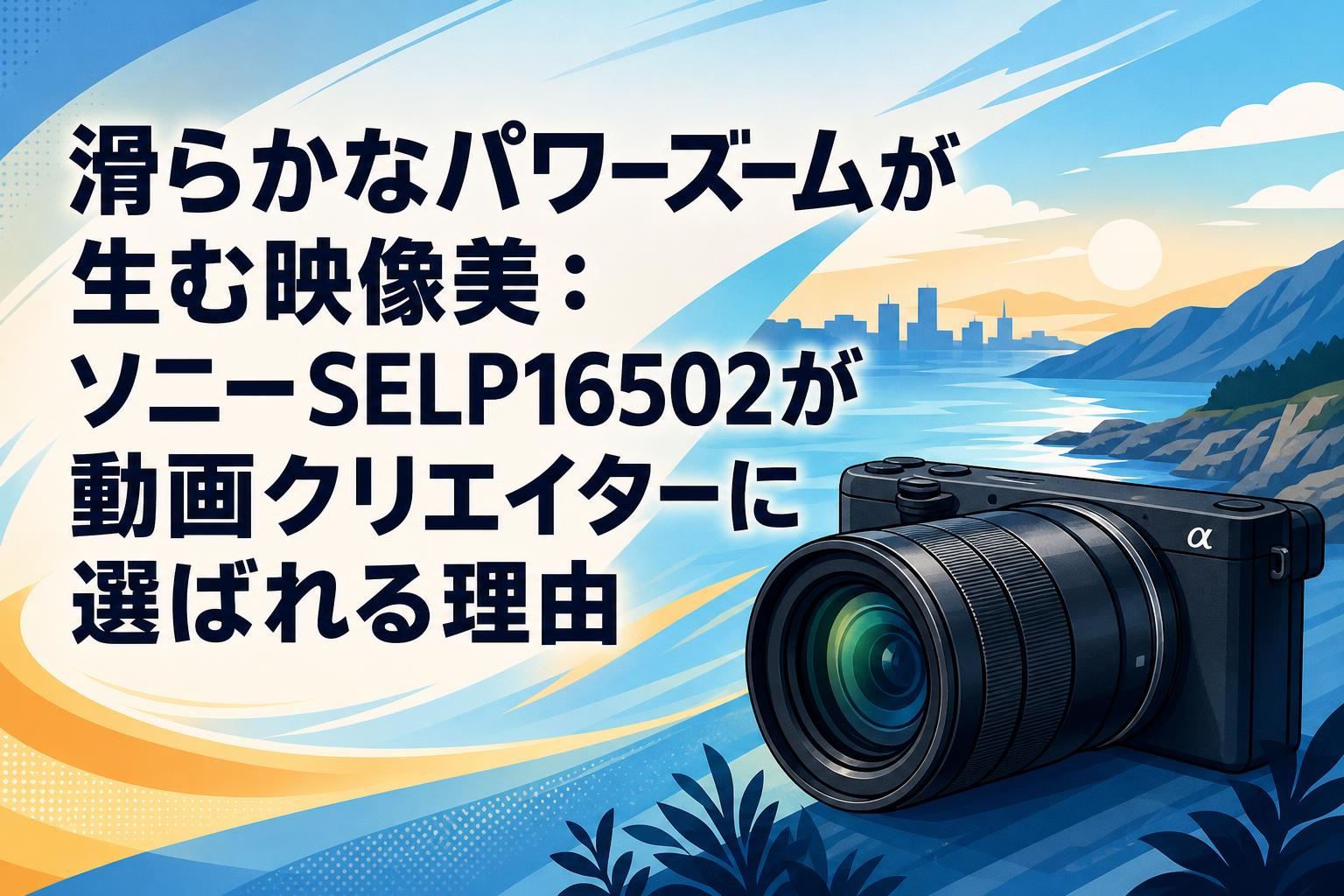 滑らかなパワーズームが生む映像美：ソニーSELP16502が動画クリエイターに選ばれる理由