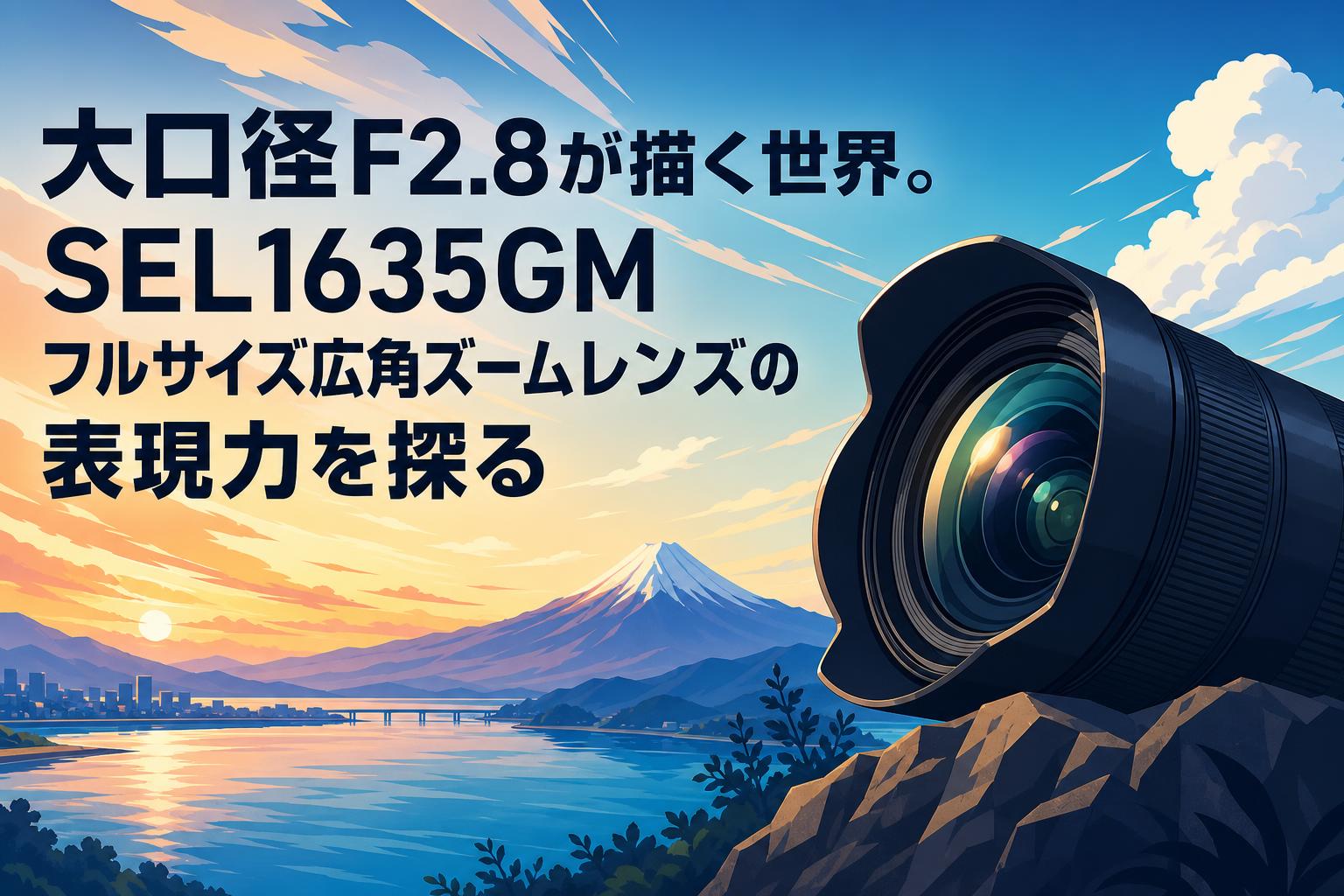大口径F2.8が描く世界。SEL1635GM フルサイズ広角ズームレンズの表現力を探る