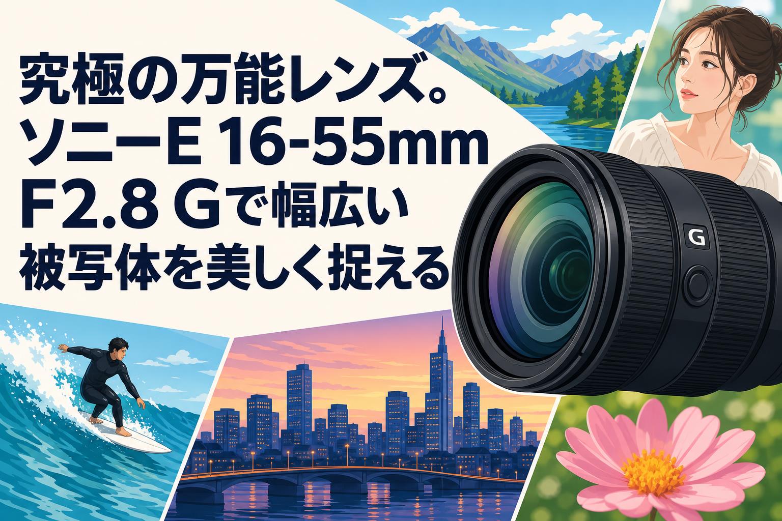 究極の万能レンズ。ソニーE 16-55mm F2.8 Gで幅広い被写体を美しく捉える